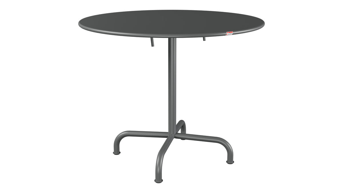 Rigi Metall-Gartentisch ø90 klappbar in Graphit präsentiert im Onlineshop von KAQTU Design AG. Gartentisch ist von Schaffner