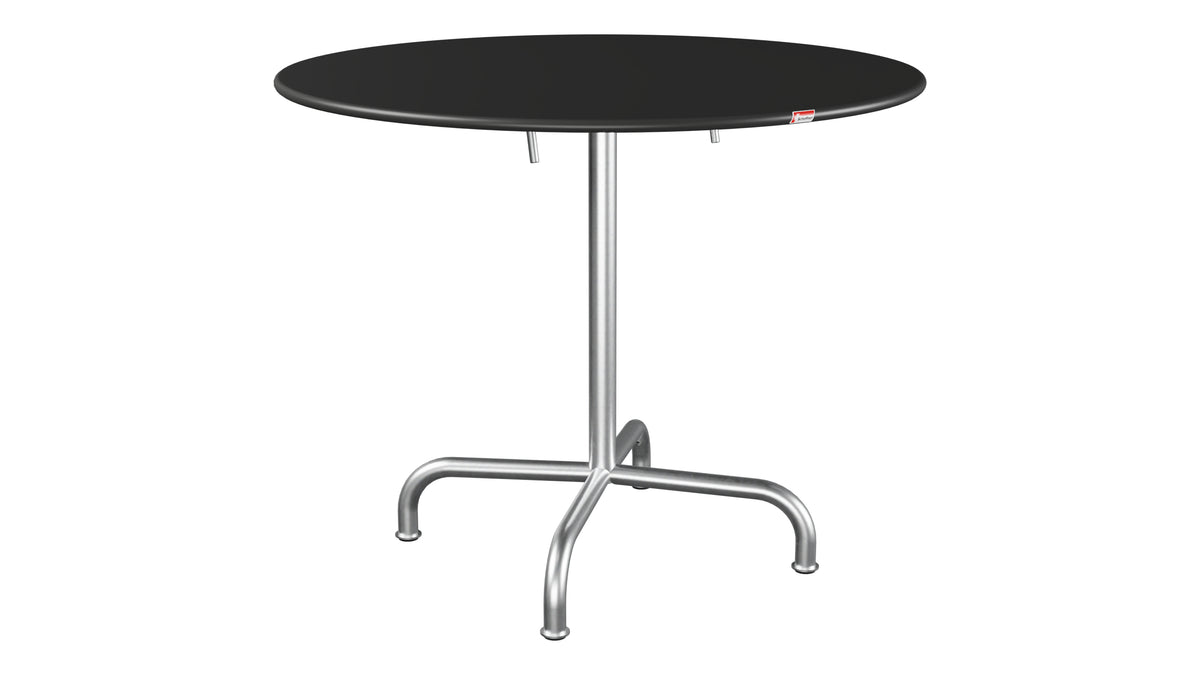 Rigi Metall-Gartentisch ø90 klappbar in Anthrazit präsentiert im Onlineshop von KAQTU Design AG. Gartentisch ist von Schaffner