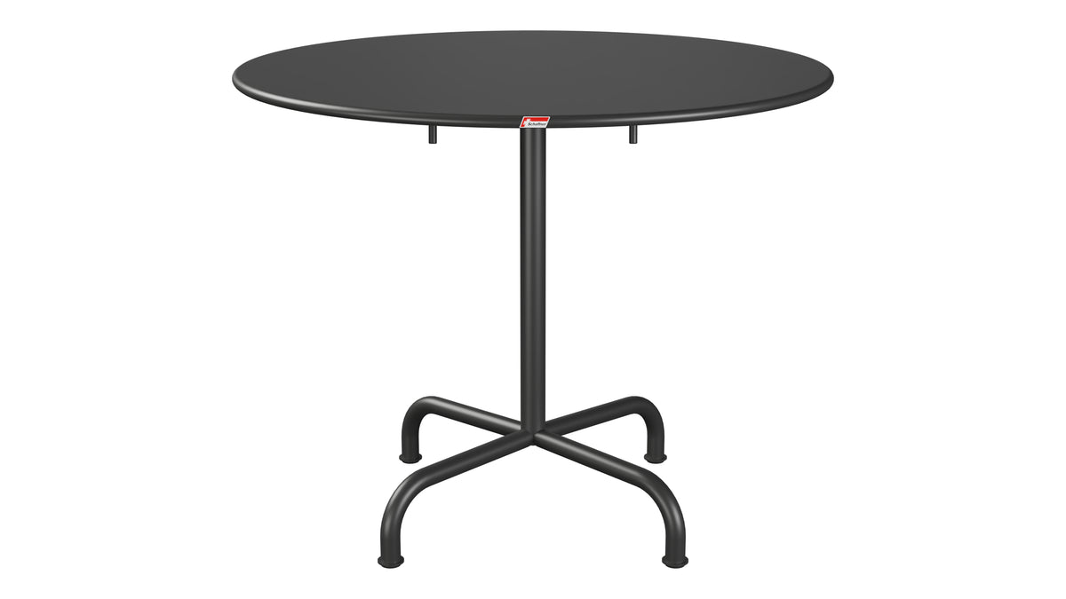 Rigi Metall-Gartentisch ø90 klappbar in Anthrazit präsentiert im Onlineshop von KAQTU Design AG. Gartentisch ist von Schaffner