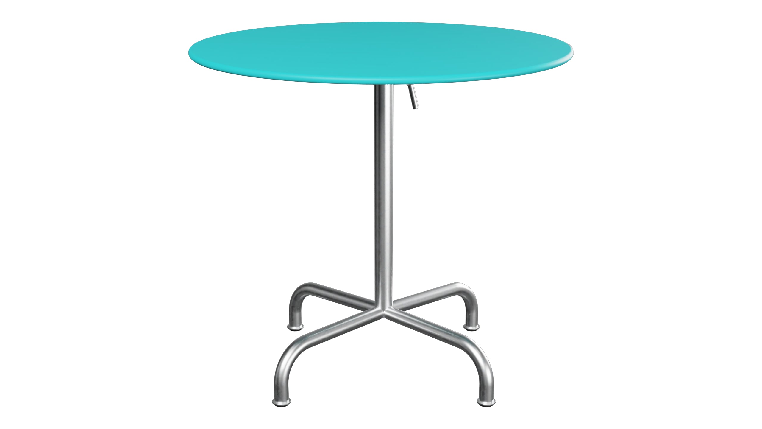 Rigi Metall-Gartentisch ø80 klappbar in Türkis präsentiert im Onlineshop von KAQTU Design AG. Gartentisch ist von Schaffner