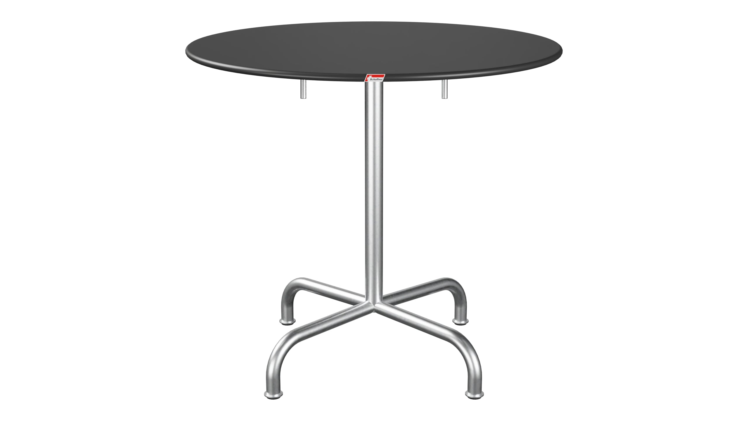 Rigi Metall-Gartentisch ø80 klappbar in Anthrazit präsentiert im Onlineshop von KAQTU Design AG. Gartentisch ist von Schaffner