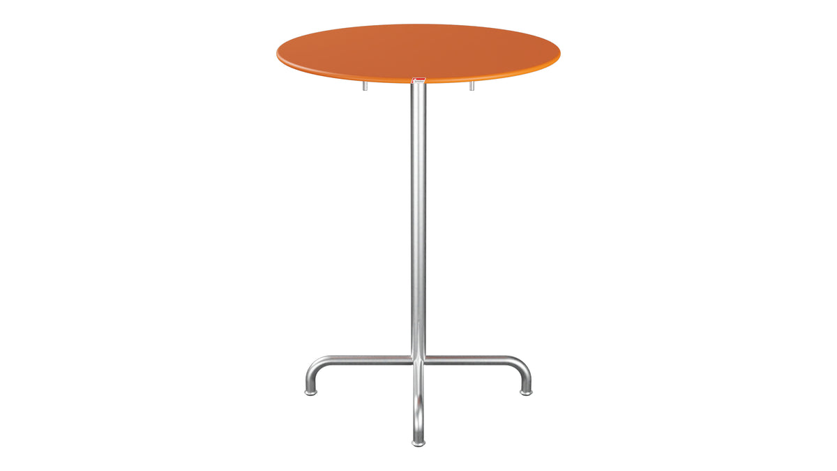 Rigi Metall-Stehtisch Outdoor ø80 / 110 klappbar in Orange präsentiert im Onlineshop von KAQTU Design AG. Hochtisch Outdoor ist von Schaffner