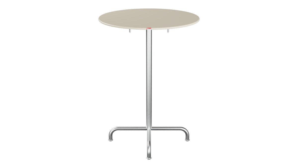 Rigi Metall-Stehtisch Outdoor ø80 / 110 klappbar in Pastellsand präsentiert im Onlineshop von KAQTU Design AG. Hochtisch Outdoor ist von Schaffner