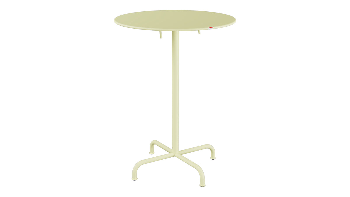 Rigi Metall-Stehtisch Outdoor ø80 / 110 klappbar in Buchsbaumgelb präsentiert im Onlineshop von KAQTU Design AG. Hochtisch Outdoor ist von Schaffner