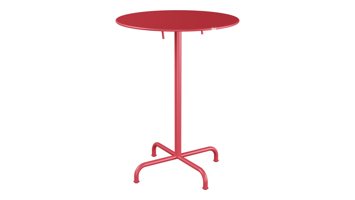 Rigi Metall-Stehtisch Outdoor ø80 / 110 klappbar in Ahornrot präsentiert im Onlineshop von KAQTU Design AG. Hochtisch Outdoor ist von Schaffner