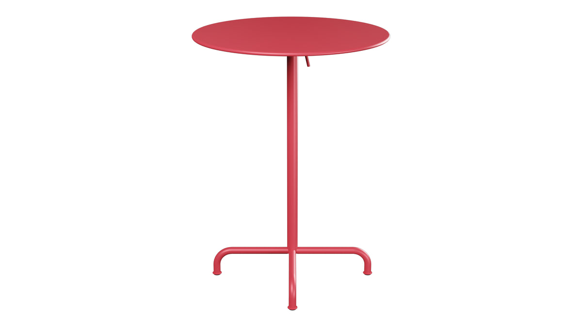 Rigi Metall-Stehtisch Outdoor ø80 / 110 klappbar in Ahornrot präsentiert im Onlineshop von KAQTU Design AG. Hochtisch Outdoor ist von Schaffner