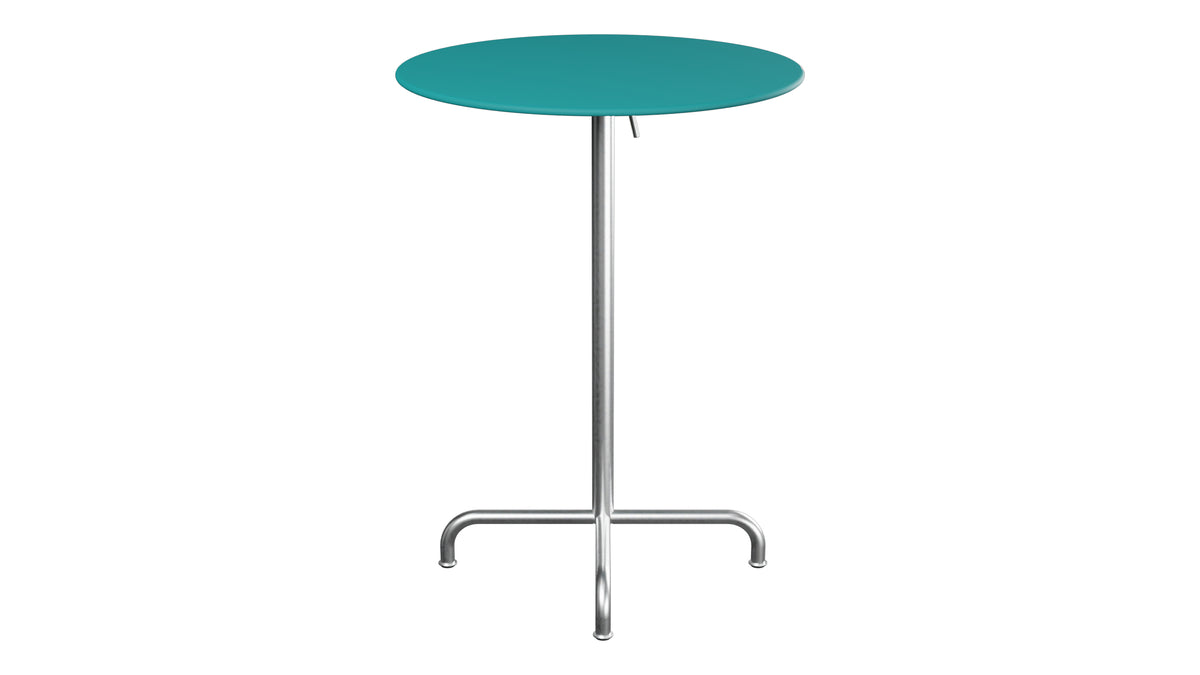 Rigi Metall-Stehtisch Outdoor ø80 / 110 klappbar in Kaliblau präsentiert im Onlineshop von KAQTU Design AG. Hochtisch Outdoor ist von Schaffner