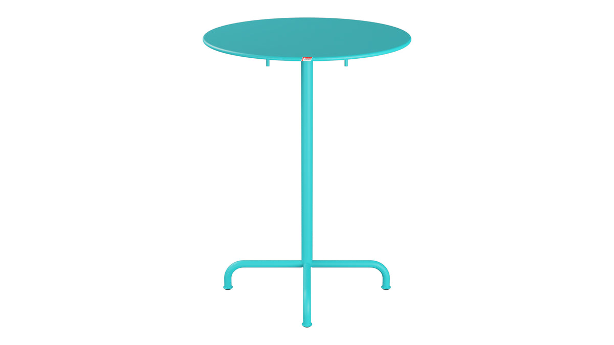 Rigi Metall-Stehtisch Outdoor ø80 / 110 klappbar in Türkis präsentiert im Onlineshop von KAQTU Design AG. Hochtisch Outdoor ist von Schaffner