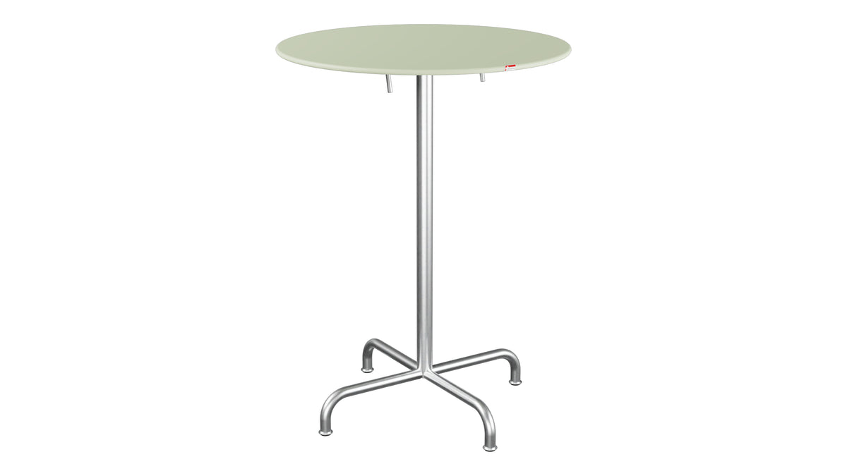 Rigi Metall-Stehtisch Outdoor ø80 / 110 klappbar in Pastellgrün präsentiert im Onlineshop von KAQTU Design AG. Hochtisch Outdoor ist von Schaffner