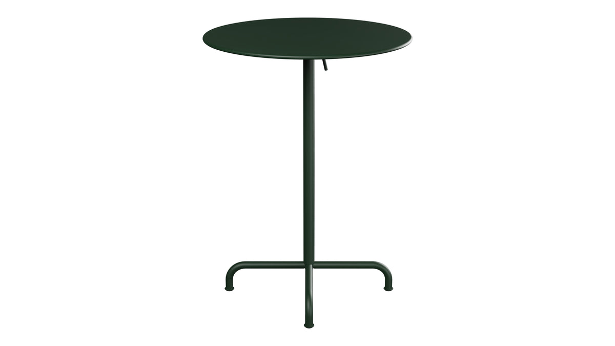 Rigi Metall-Stehtisch Outdoor ø80 / 110 klappbar in Tannengrün präsentiert im Onlineshop von KAQTU Design AG. Hochtisch Outdoor ist von Schaffner