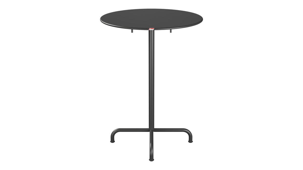 Rigi Metall-Stehtisch Outdoor ø80 / 110 klappbar in Anthrazit präsentiert im Onlineshop von KAQTU Design AG. Hochtisch Outdoor ist von Schaffner