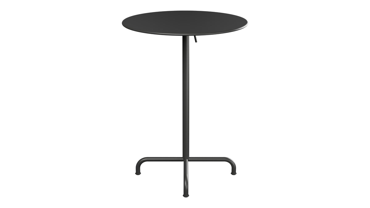 Rigi Metall-Stehtisch Outdoor ø80 / 110 klappbar in Anthrazit präsentiert im Onlineshop von KAQTU Design AG. Hochtisch Outdoor ist von Schaffner