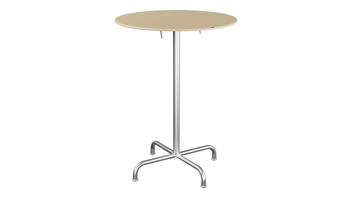 Rigi Metall-Stehtisch Outdoor ø80 / 110 klappbar in Pastellbraun präsentiert im Onlineshop von KAQTU Design AG. Hochtisch Outdoor ist von Schaffner