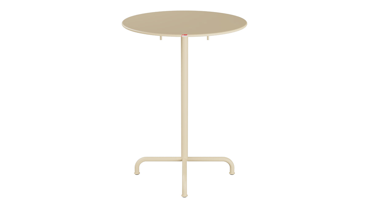 Rigi Metall-Stehtisch Outdoor ø80 / 110 klappbar in Pastellbraun präsentiert im Onlineshop von KAQTU Design AG. Hochtisch Outdoor ist von Schaffner