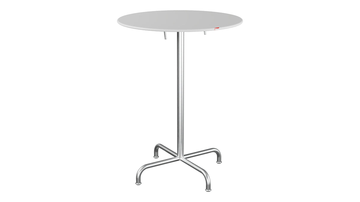 Rigi Metall-Stehtisch Outdoor ø80 / 110 klappbar in Weiss präsentiert im Onlineshop von KAQTU Design AG. Hochtisch Outdoor ist von Schaffner