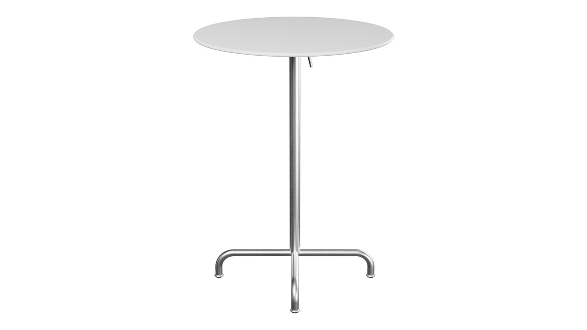 Rigi Metall-Stehtisch Outdoor ø80 / 110 klappbar in Weiss präsentiert im Onlineshop von KAQTU Design AG. Hochtisch Outdoor ist von Schaffner