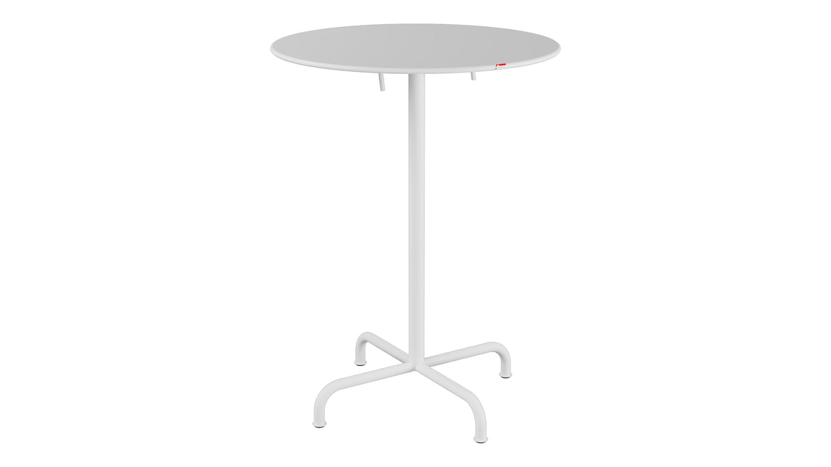 Rigi Metall-Stehtisch Outdoor ø80 / 110 klappbar in Weiss präsentiert im Onlineshop von KAQTU Design AG. Hochtisch Outdoor ist von Schaffner