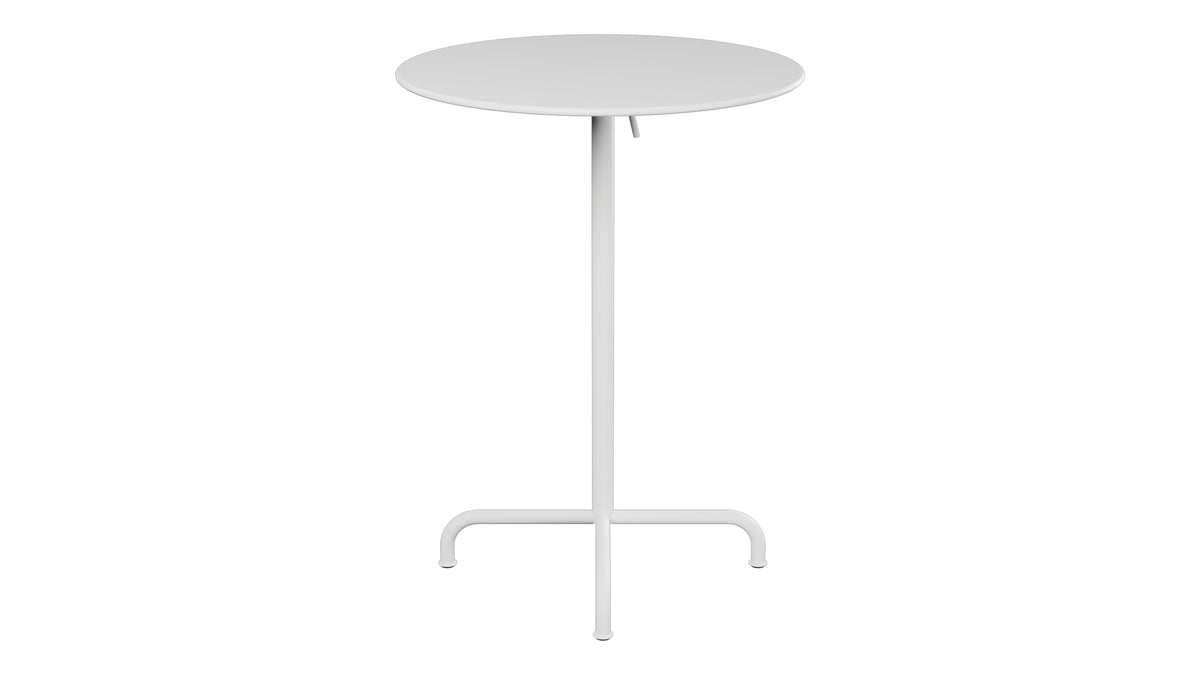 Rigi Metall-Stehtisch Outdoor ø80 / 110 klappbar in Weiss präsentiert im Onlineshop von KAQTU Design AG. Hochtisch Outdoor ist von Schaffner