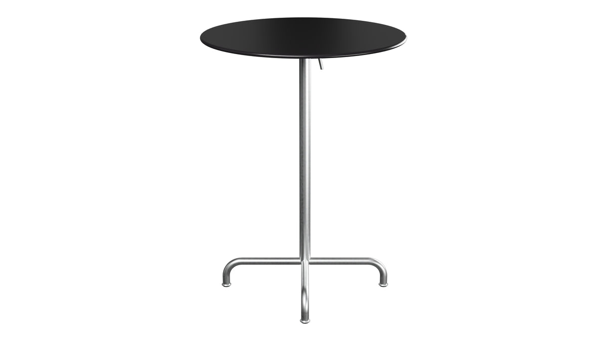 Rigi Metall-Stehtisch Outdoor ø80 / 110 klappbar in Schwarz präsentiert im Onlineshop von KAQTU Design AG. Hochtisch Outdoor ist von Schaffner