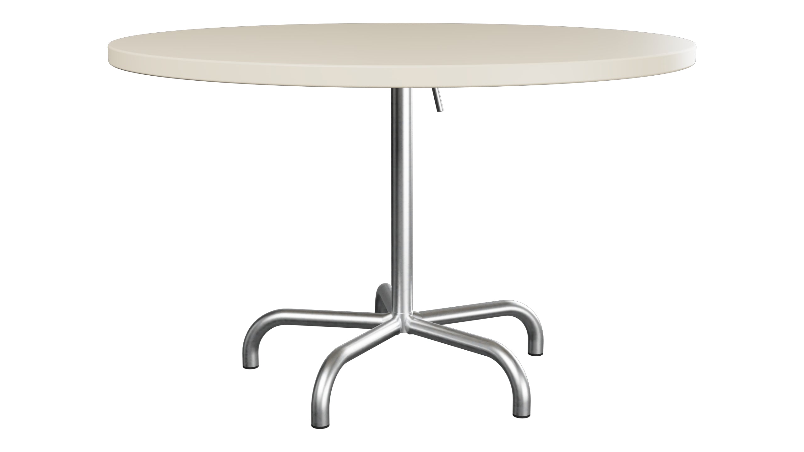 Säntis Metall-Gartentisch ø117 klappbar in Pastellsand präsentiert im Onlineshop von KAQTU Design AG. Gartentisch ist von Schaffner