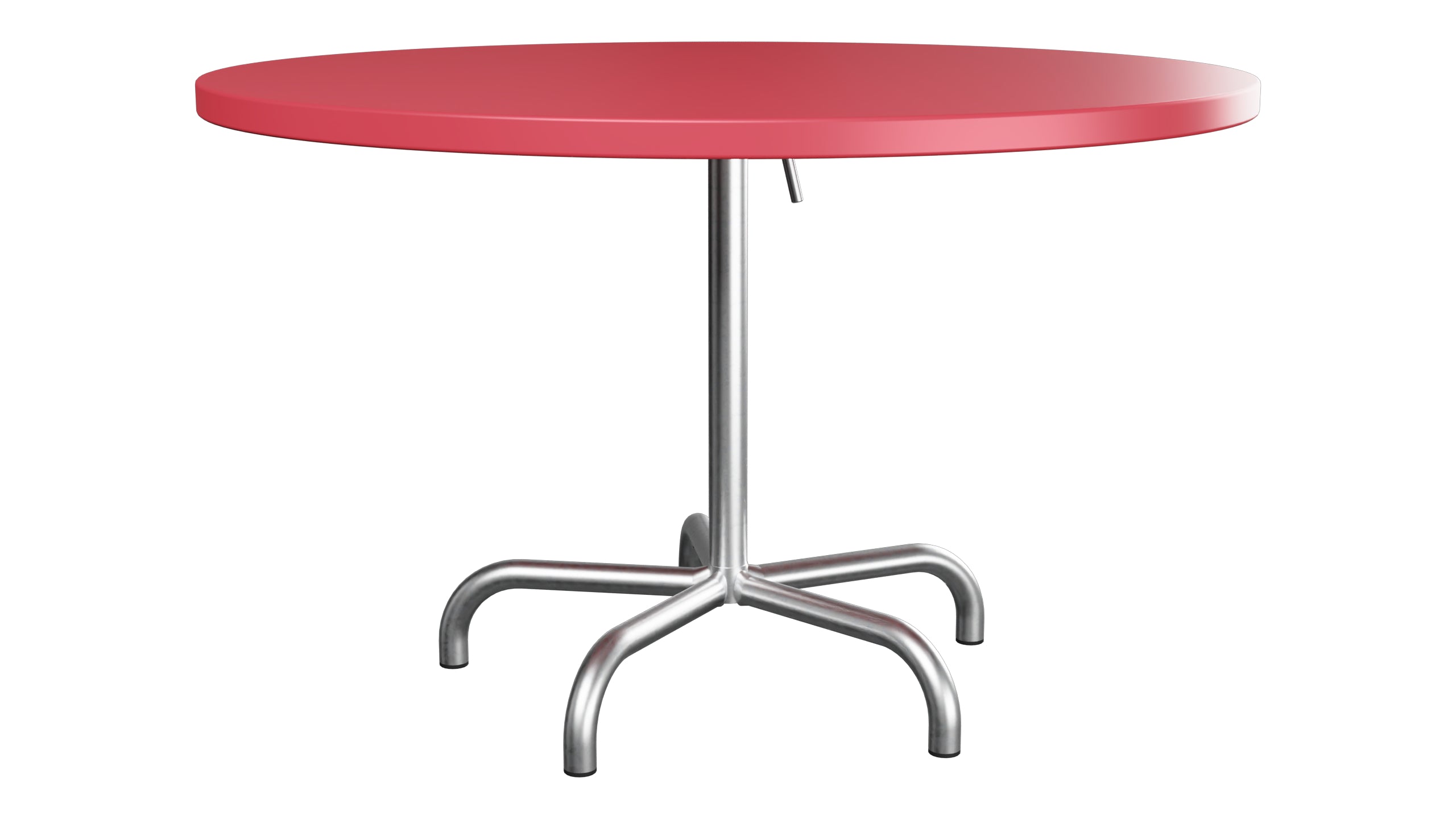 Säntis Metall-Gartentisch ø117 klappbar in Ahornrot präsentiert im Onlineshop von KAQTU Design AG. Gartentisch ist von Schaffner