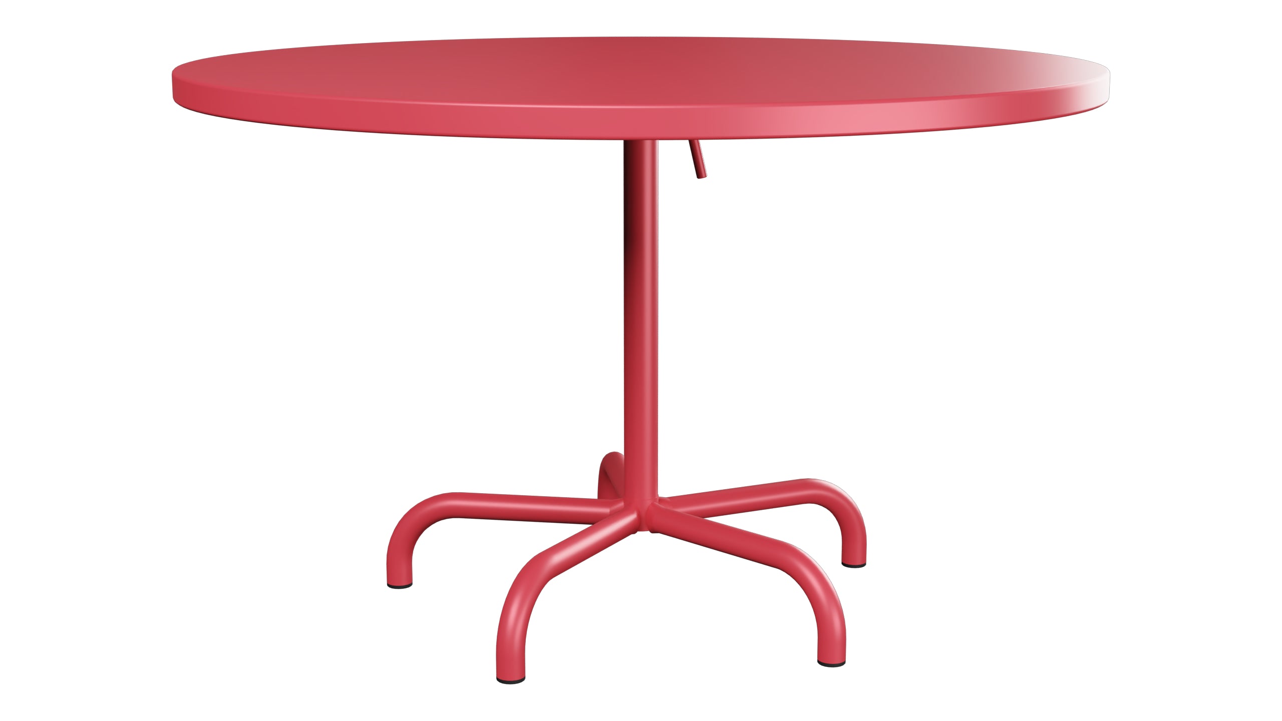 Säntis Metall-Gartentisch ø117 klappbar in Ahornrot präsentiert im Onlineshop von KAQTU Design AG. Gartentisch ist von Schaffner