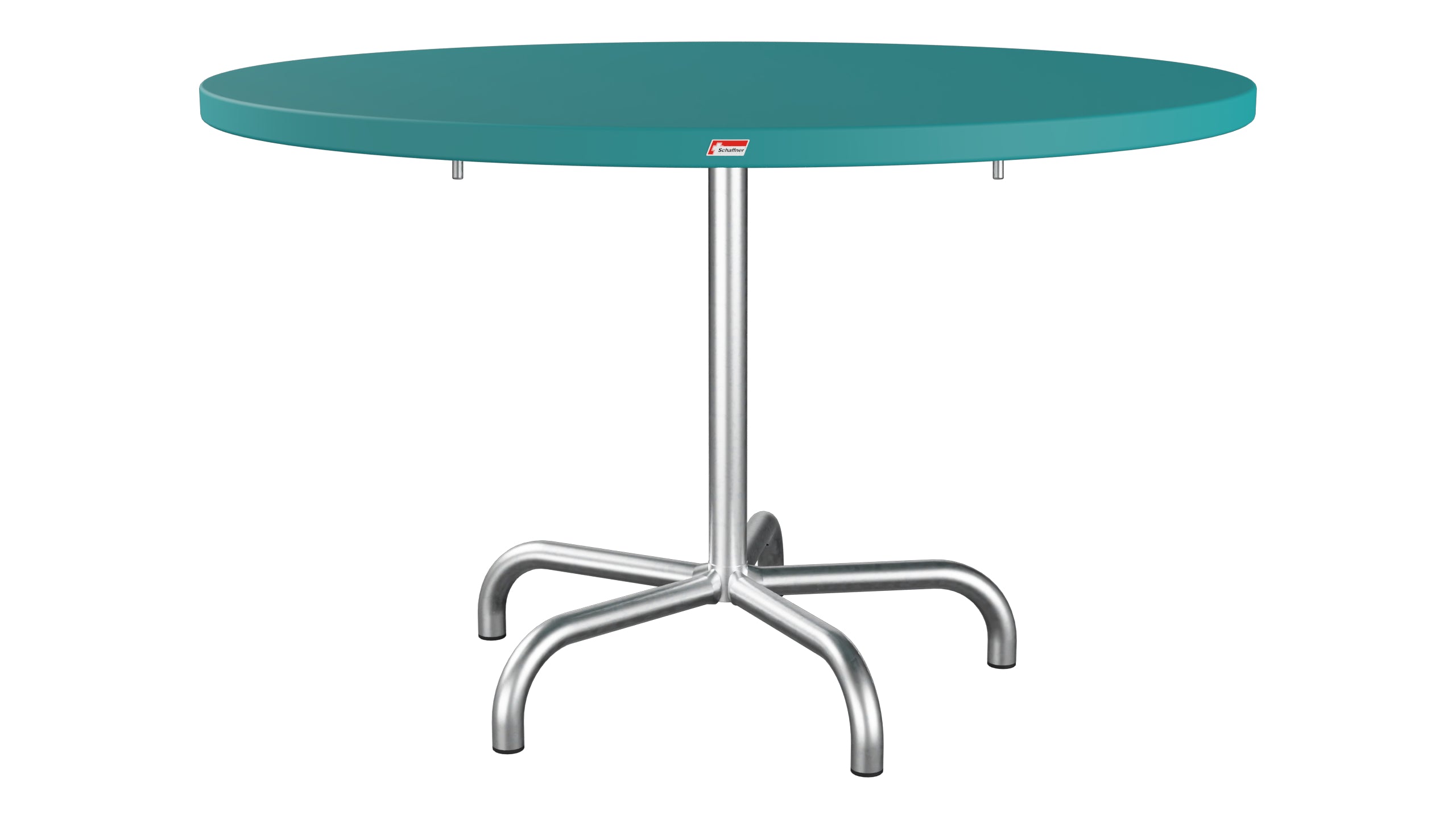 Säntis Metall-Gartentisch ø117 klappbar in Kaliblau präsentiert im Onlineshop von KAQTU Design AG. Gartentisch ist von Schaffner