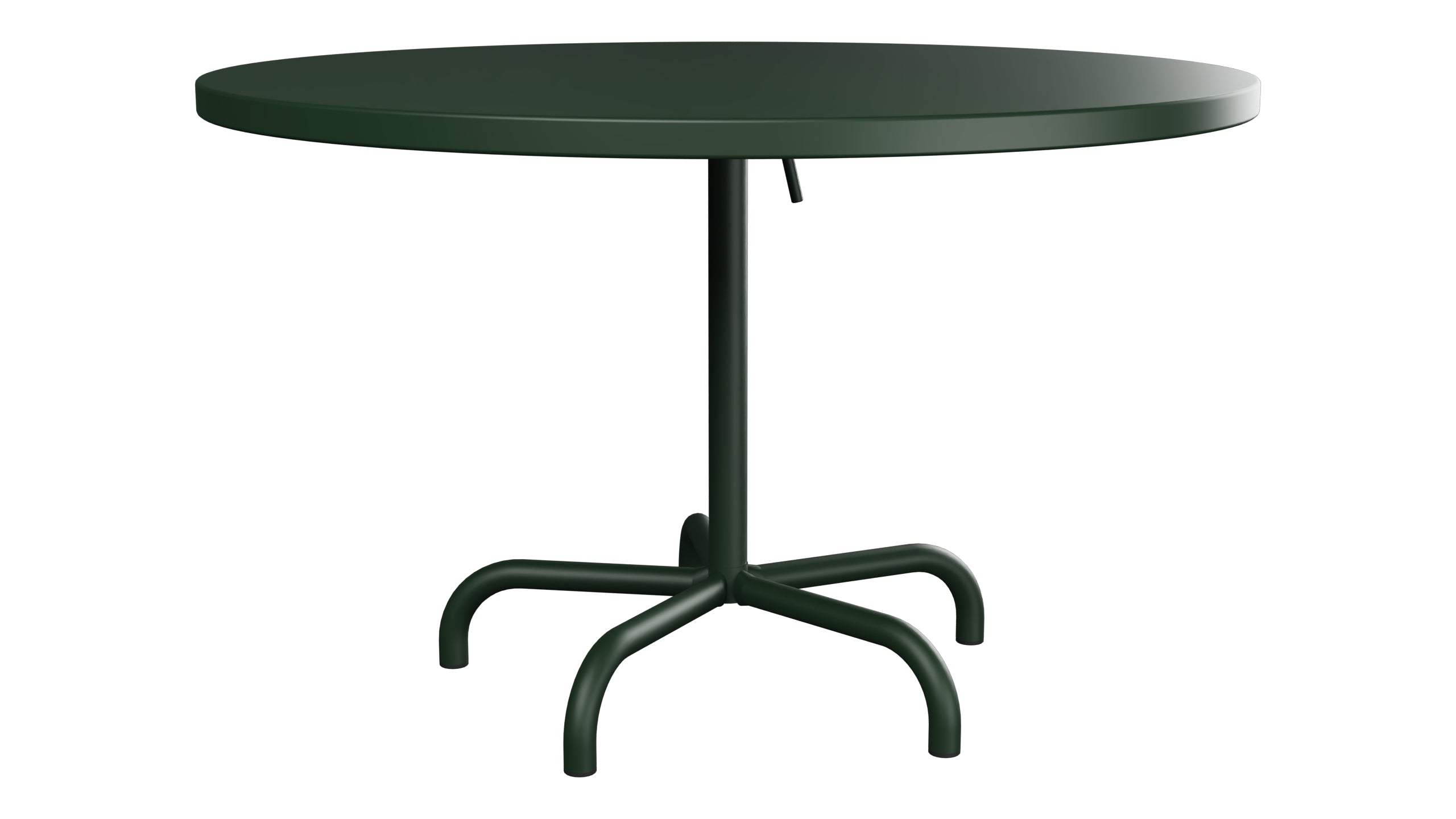 Säntis Metall-Gartentisch ø117 klappbar in Tannengrün präsentiert im Onlineshop von KAQTU Design AG. Gartentisch ist von Schaffner