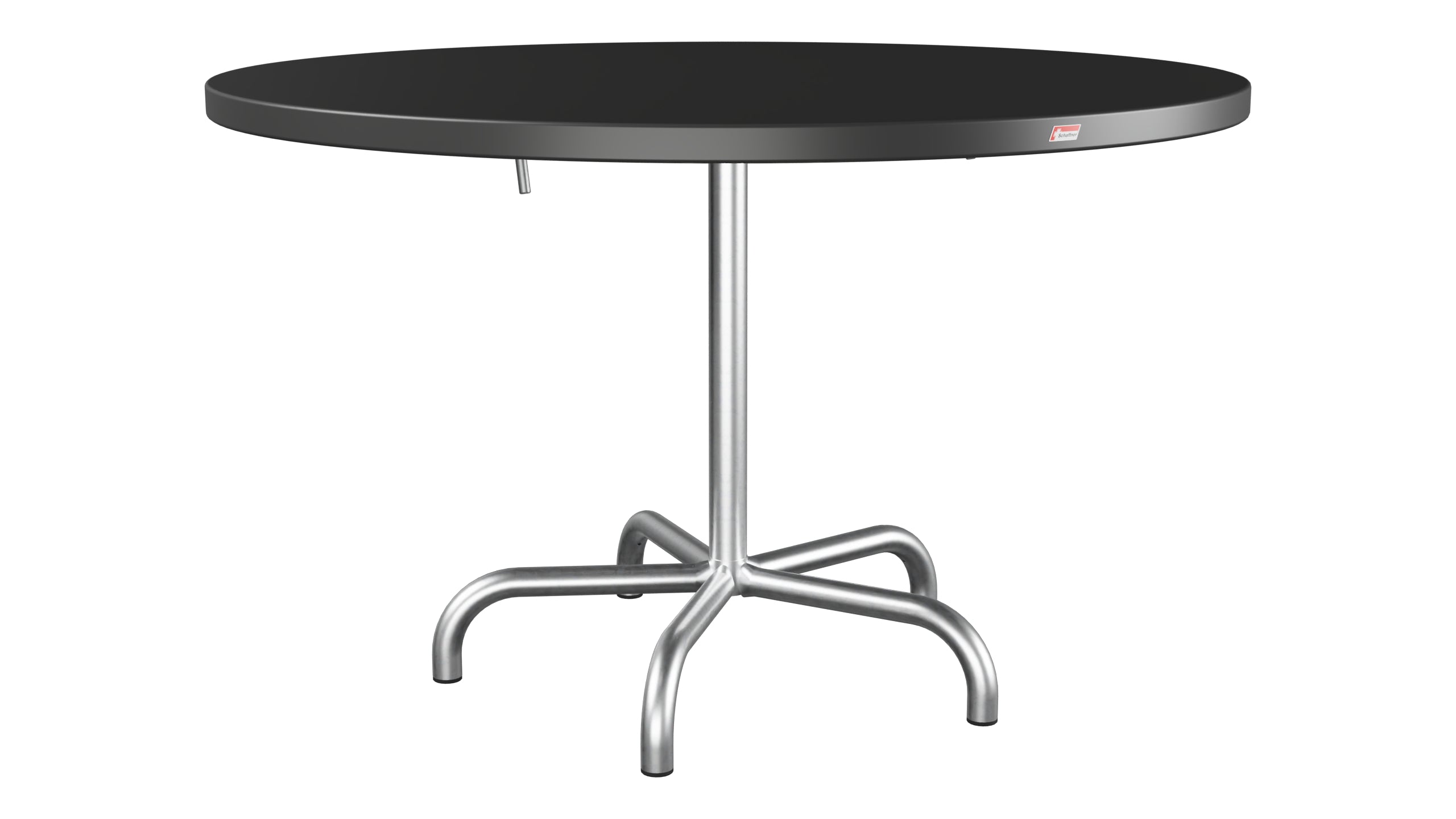 Säntis Metall-Gartentisch ø117 klappbar in Anthrazit präsentiert im Onlineshop von KAQTU Design AG. Gartentisch ist von Schaffner