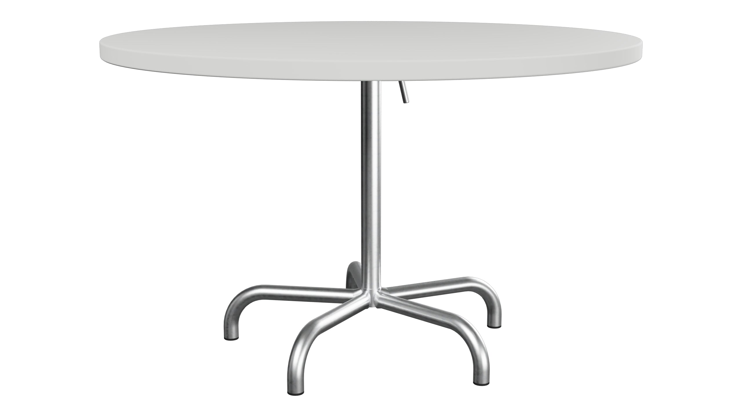 Säntis Metall-Gartentisch ø117 klappbar in Alusilber präsentiert im Onlineshop von KAQTU Design AG. Gartentisch ist von Schaffner