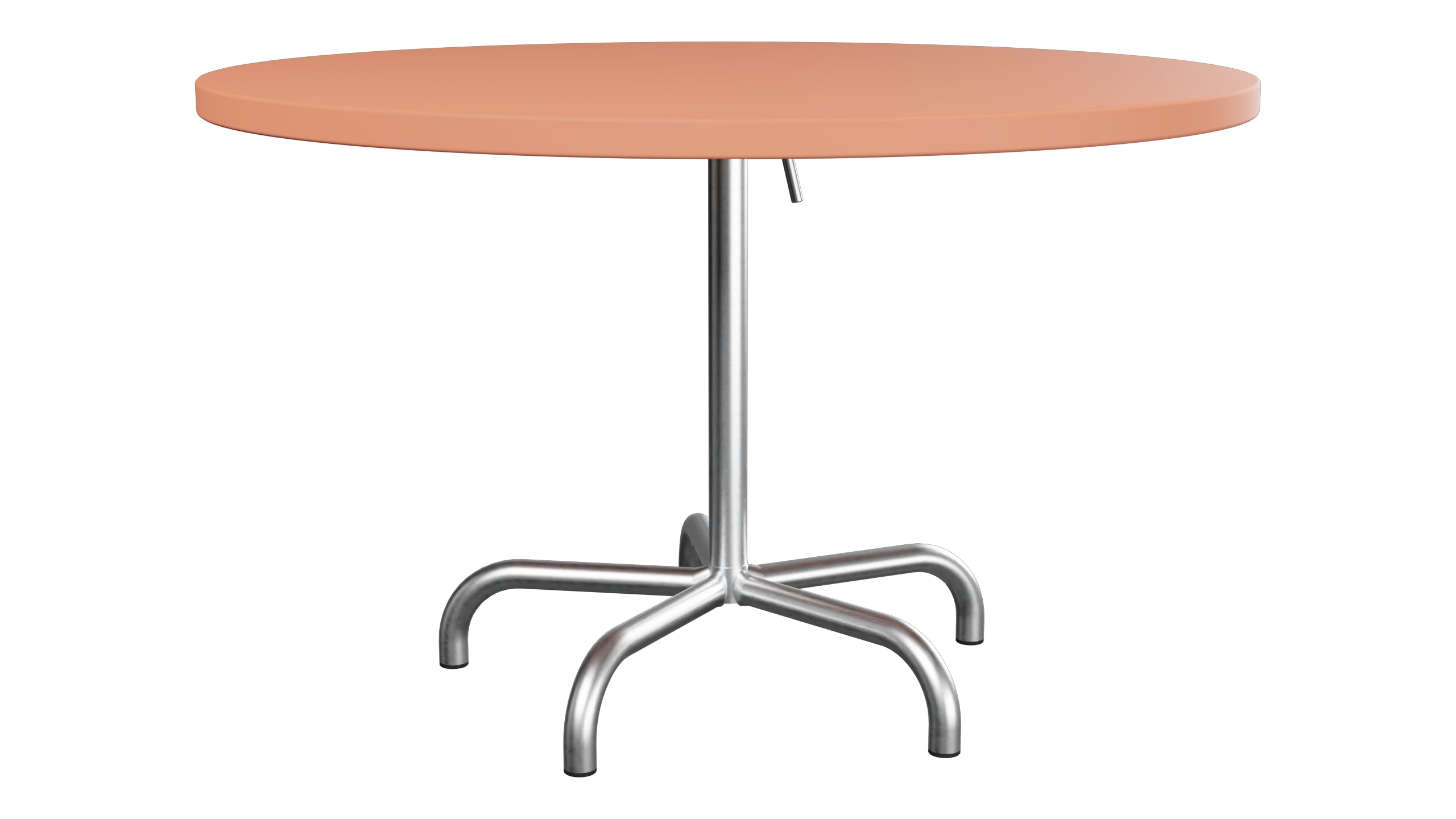 Säntis Metall-Gartentisch ø117 klappbar in Pastellterracotta präsentiert im Onlineshop von KAQTU Design AG. Gartentisch ist von Schaffner