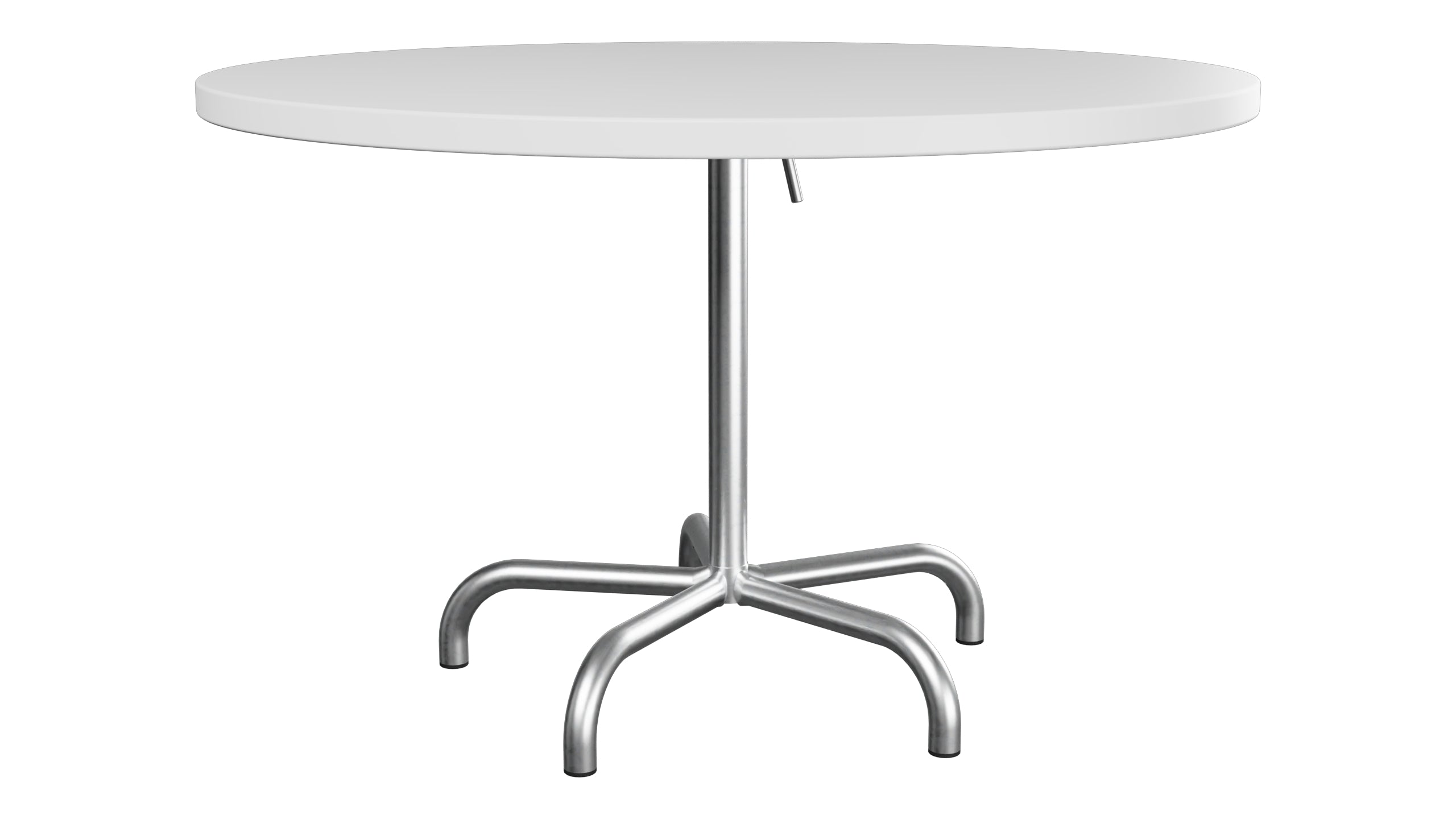 Säntis Metall-Gartentisch ø117 klappbar in Weiss präsentiert im Onlineshop von KAQTU Design AG. Gartentisch ist von Schaffner