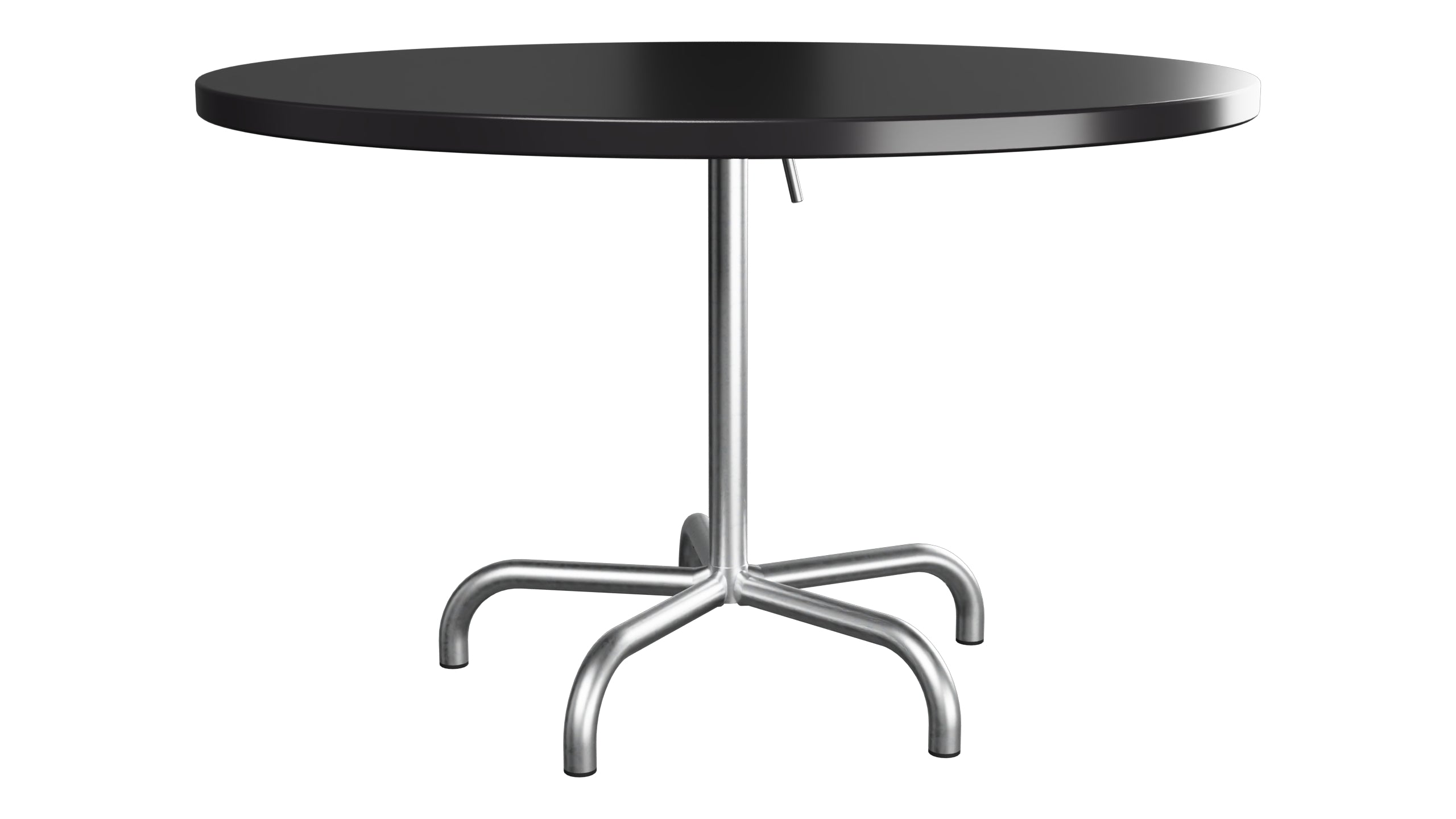 Säntis Metall-Gartentisch ø117 klappbar in Schwarz präsentiert im Onlineshop von KAQTU Design AG. Gartentisch ist von Schaffner