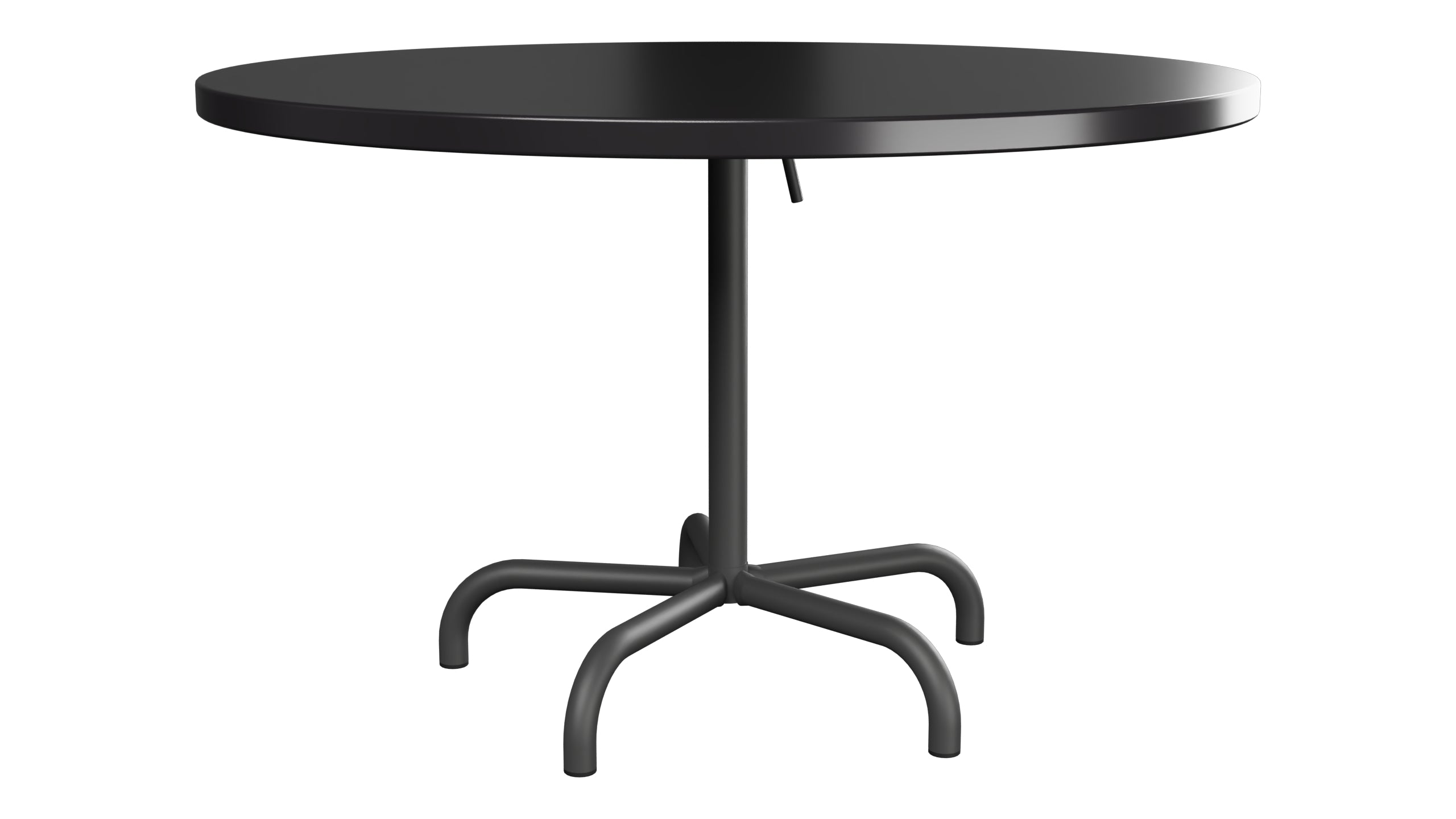 Säntis Metall-Gartentisch ø117 klappbar in Schwarz präsentiert im Onlineshop von KAQTU Design AG. Gartentisch ist von Schaffner