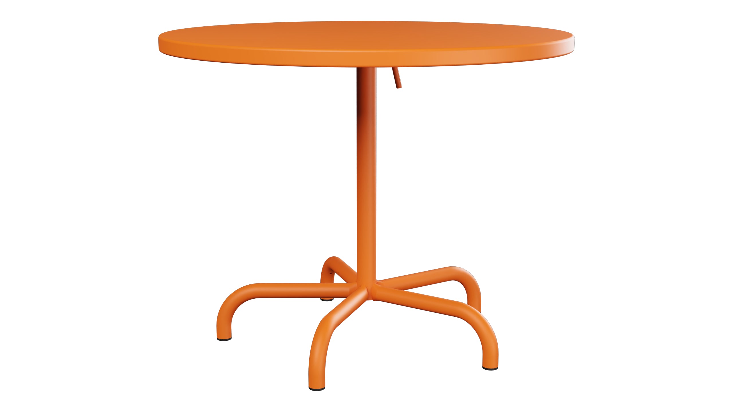 Säntis Metall-Gartentisch ø92 klappbar in Orange präsentiert im Onlineshop von KAQTU Design AG. Gartentisch ist von Schaffner