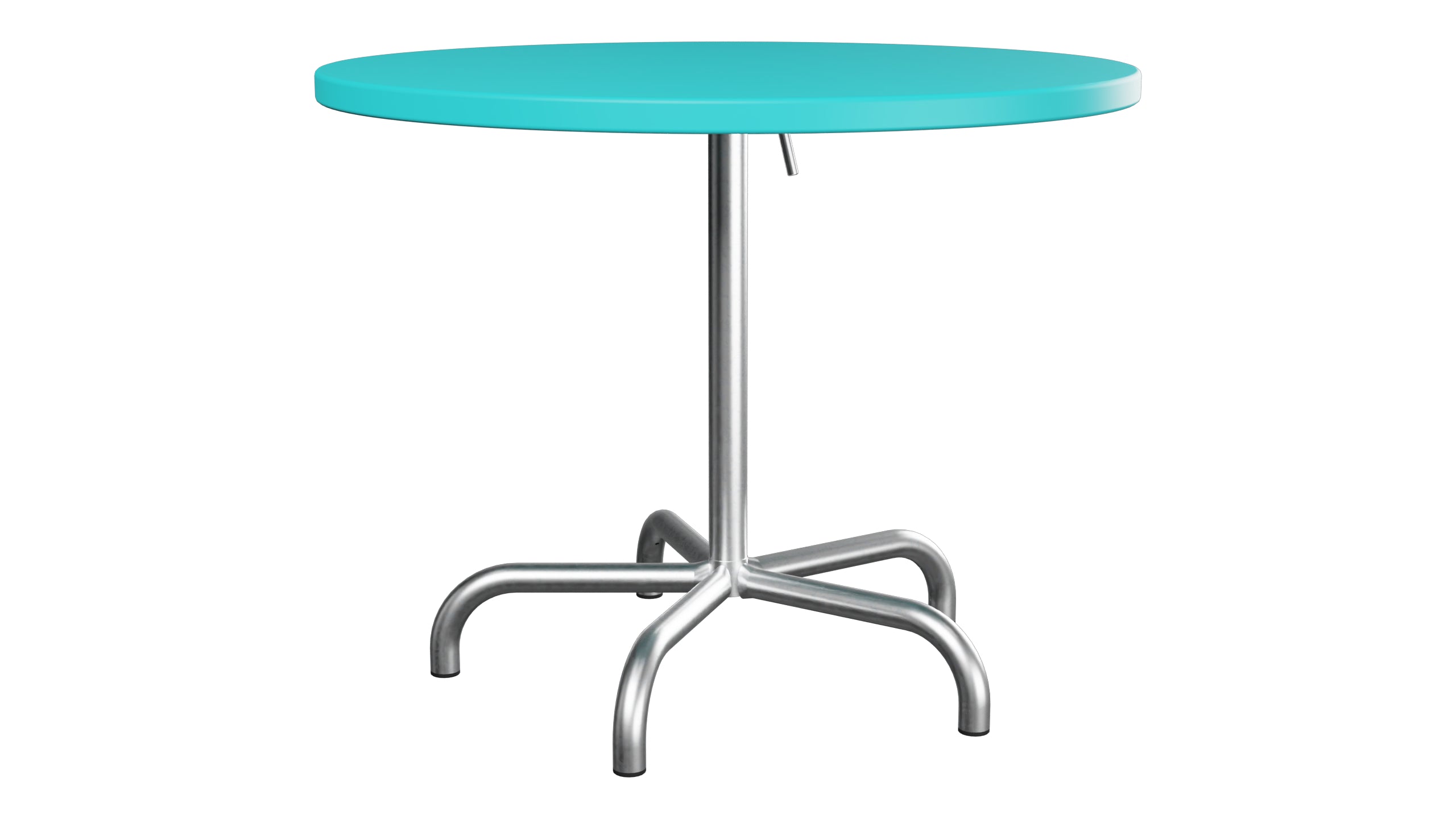 Säntis Metall-Gartentisch ø92 klappbar in Türkis präsentiert im Onlineshop von KAQTU Design AG. Gartentisch ist von Schaffner