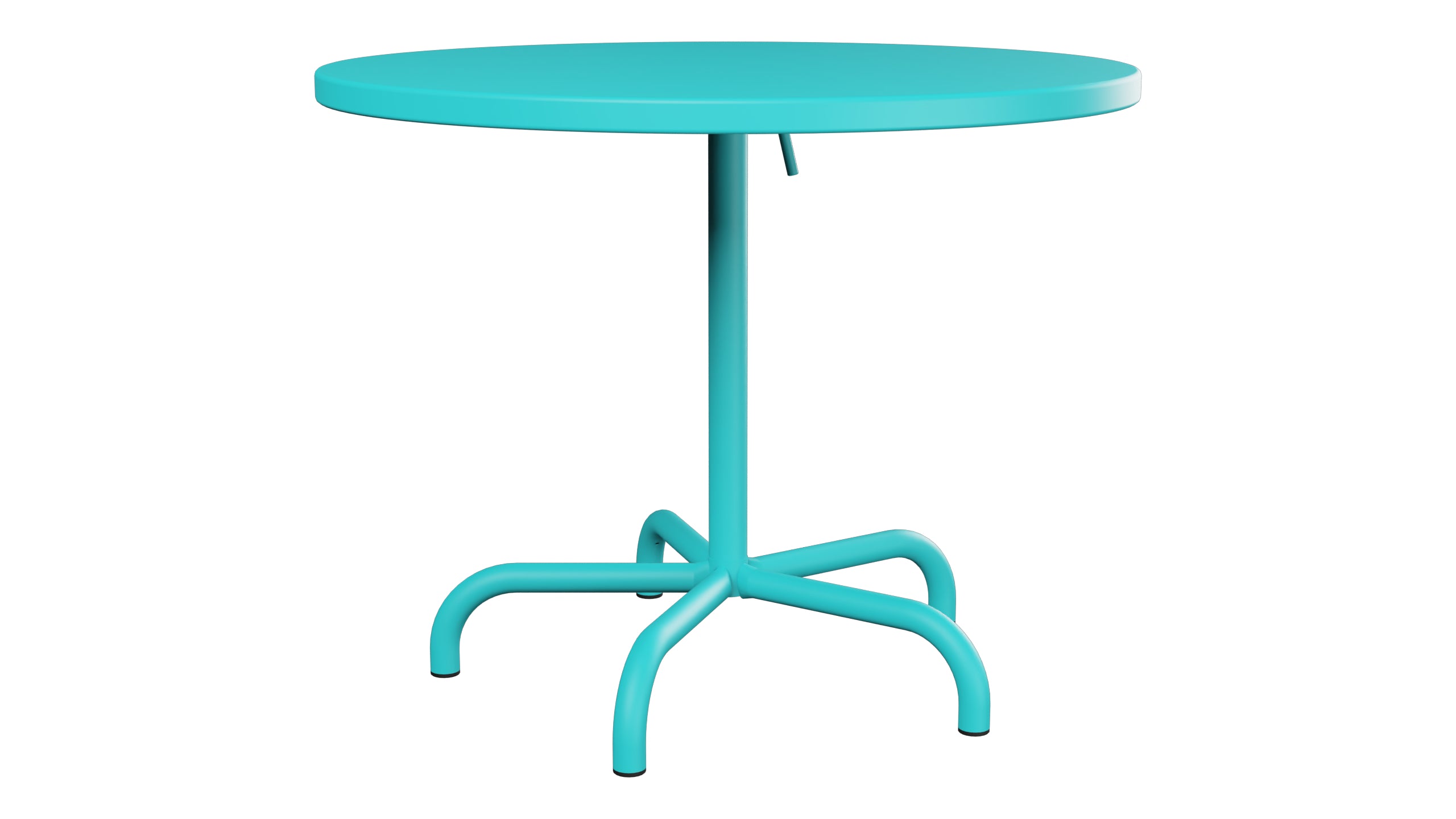 Säntis Metall-Gartentisch ø92 klappbar in Türkis präsentiert im Onlineshop von KAQTU Design AG. Gartentisch ist von Schaffner