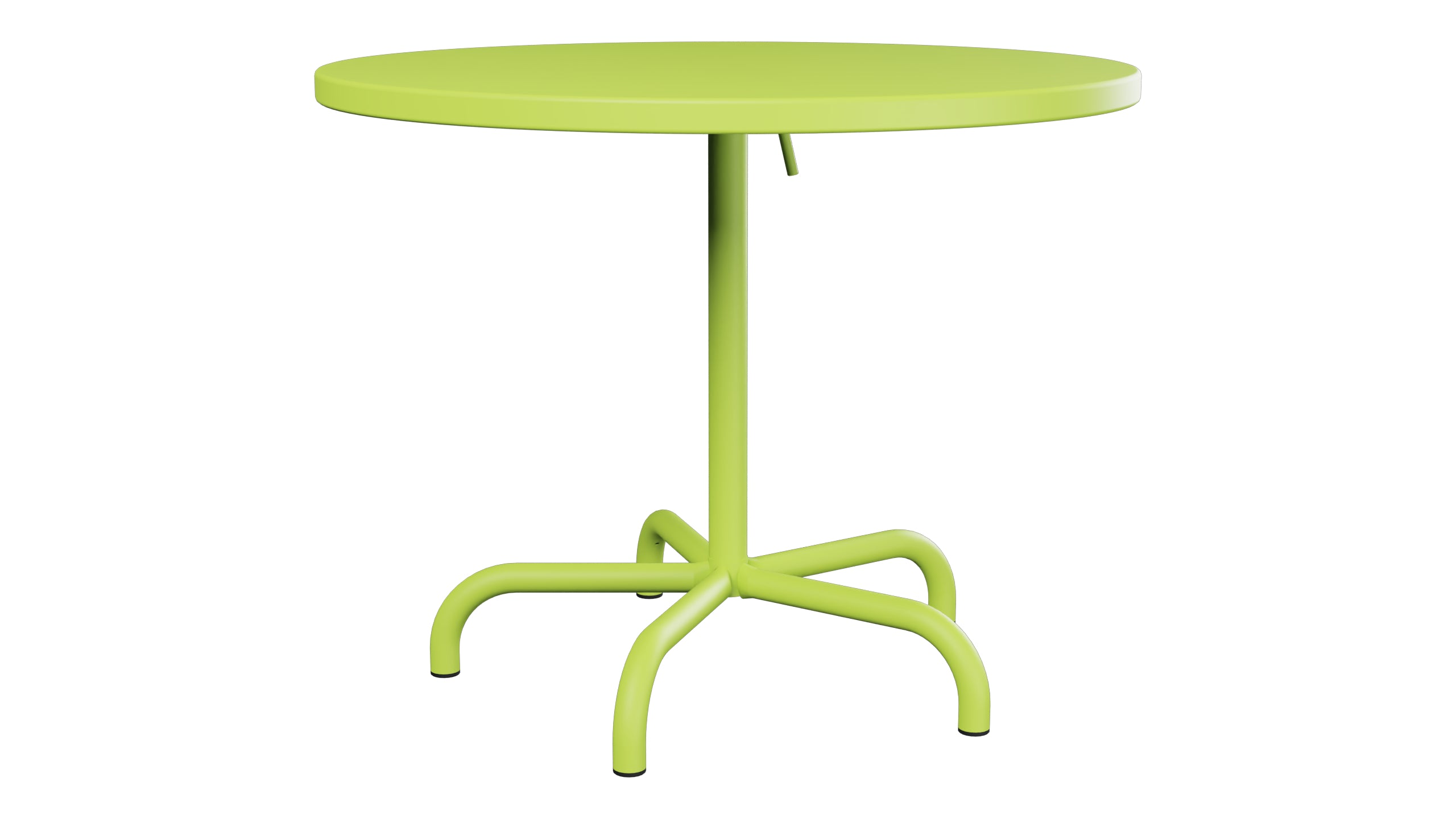 Säntis Metall-Gartentisch ø92 klappbar in Hellgrün präsentiert im Onlineshop von KAQTU Design AG. Gartentisch ist von Schaffner