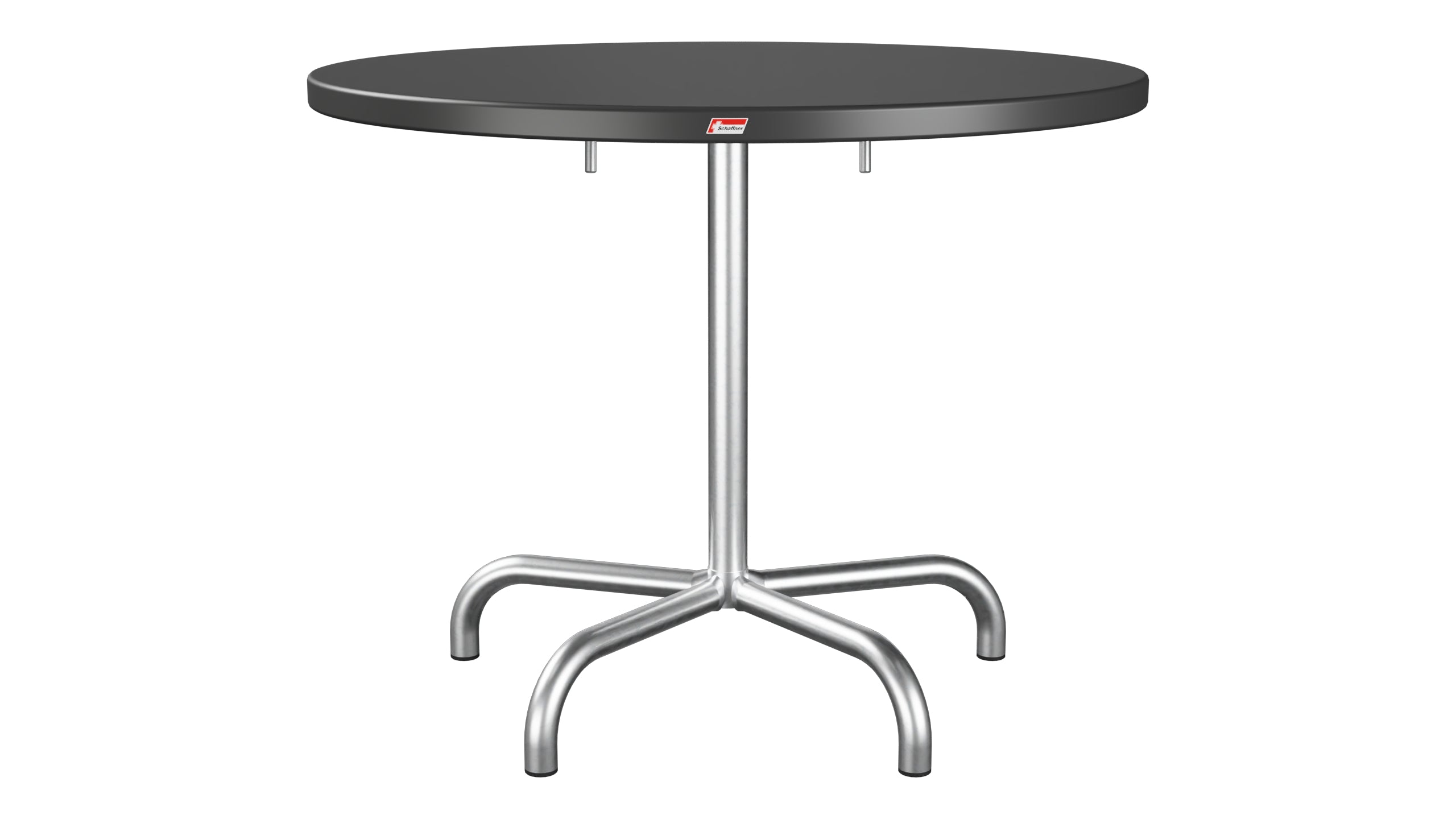 Säntis Metall-Gartentisch ø92 klappbar in Anthrazit präsentiert im Onlineshop von KAQTU Design AG. Gartentisch ist von Schaffner