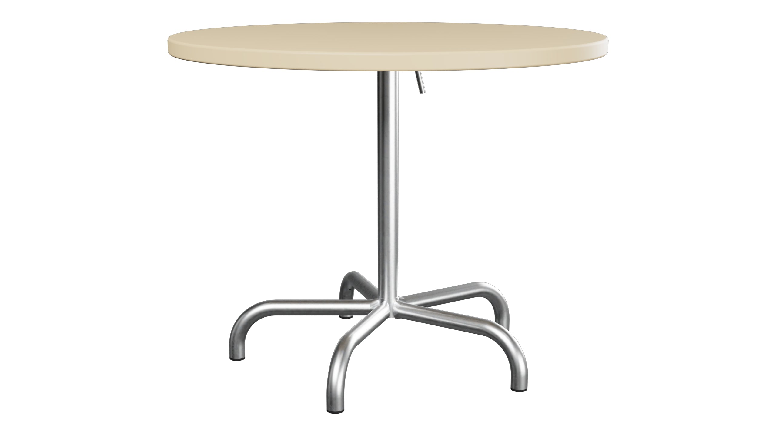 Säntis Metall-Gartentisch ø92 klappbar in Pastellbraun präsentiert im Onlineshop von KAQTU Design AG. Gartentisch ist von Schaffner