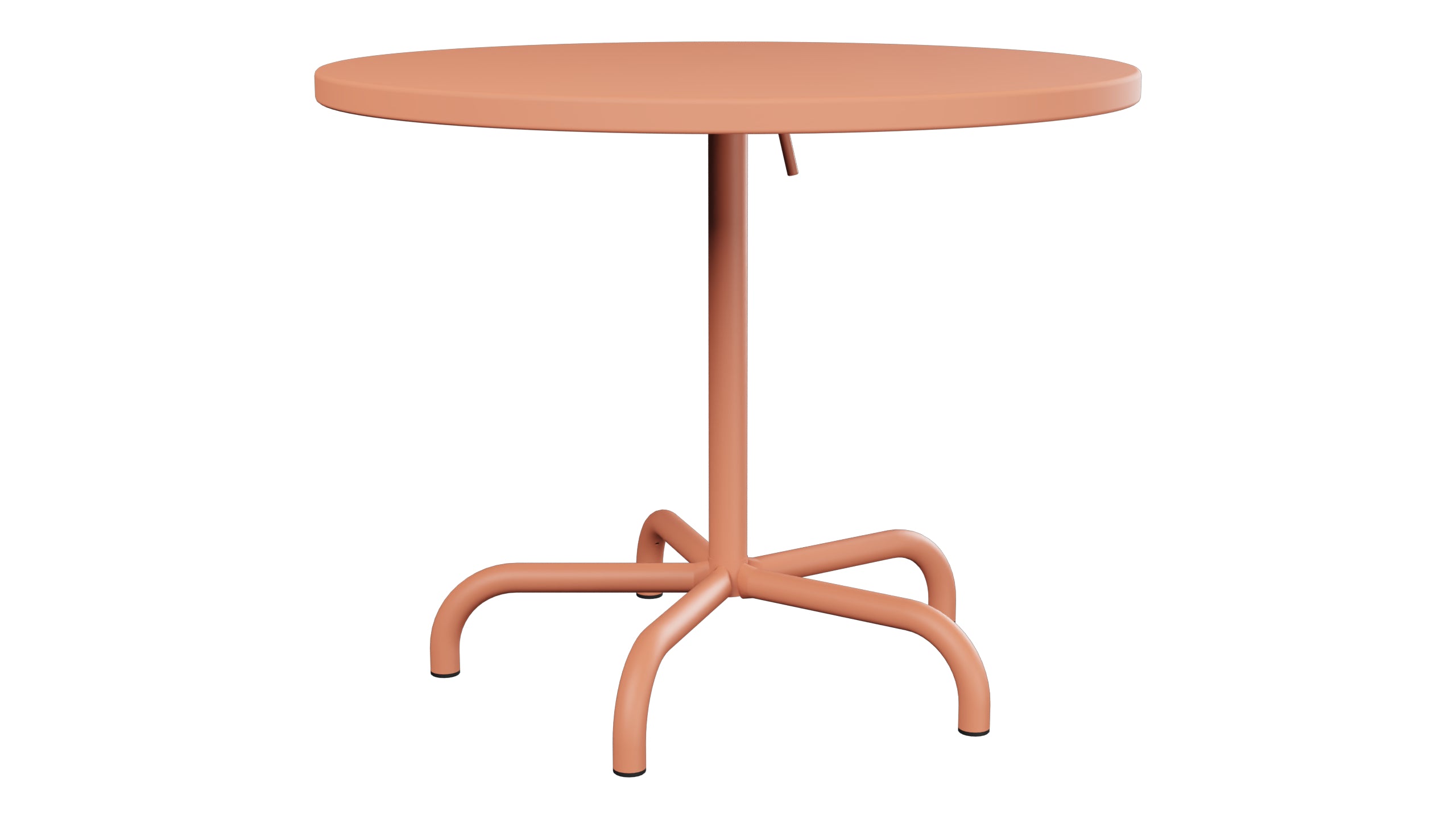 Säntis Metall-Gartentisch ø92 klappbar in Pastellterracotta präsentiert im Onlineshop von KAQTU Design AG. Gartentisch ist von Schaffner