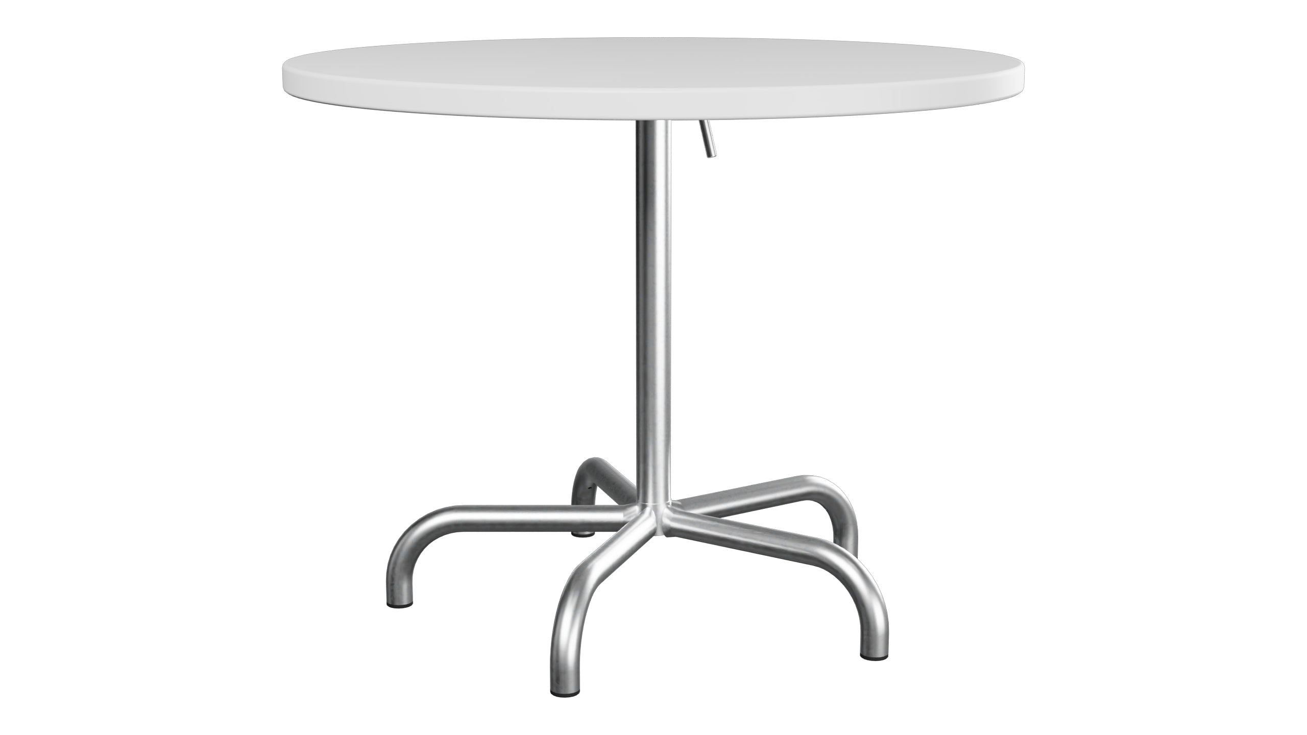 Säntis Metall-Gartentisch ø92 klappbar in Weiss präsentiert im Onlineshop von KAQTU Design AG. Gartentisch ist von Schaffner
