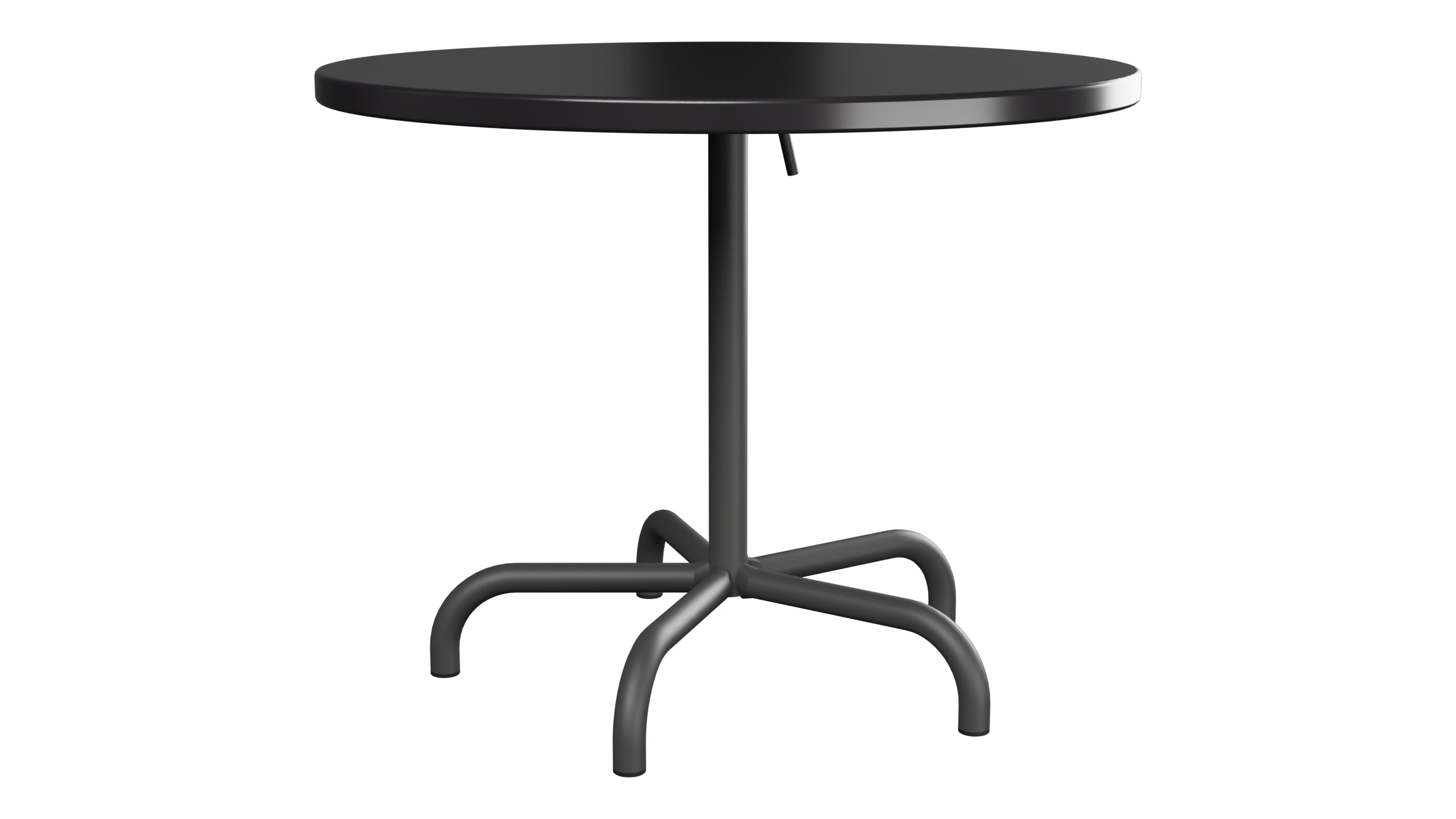 Säntis Metall-Gartentisch ø92 klappbar in Schwarz präsentiert im Onlineshop von KAQTU Design AG. Gartentisch ist von Schaffner