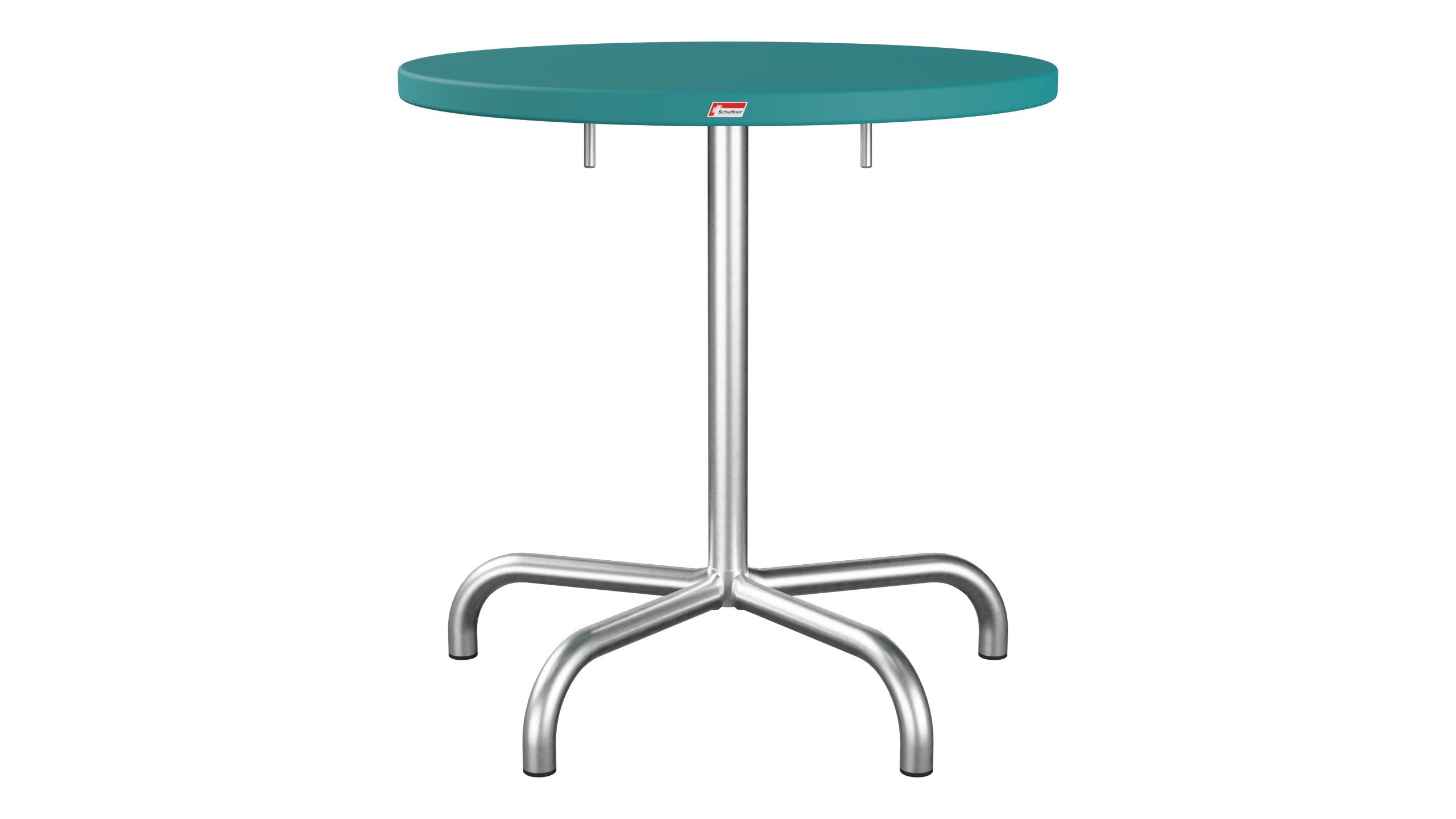 Säntis Metall-Gartentisch ø72 klappbar in Kaliblau präsentiert im Onlineshop von KAQTU Design AG. Gartentisch ist von Schaffner