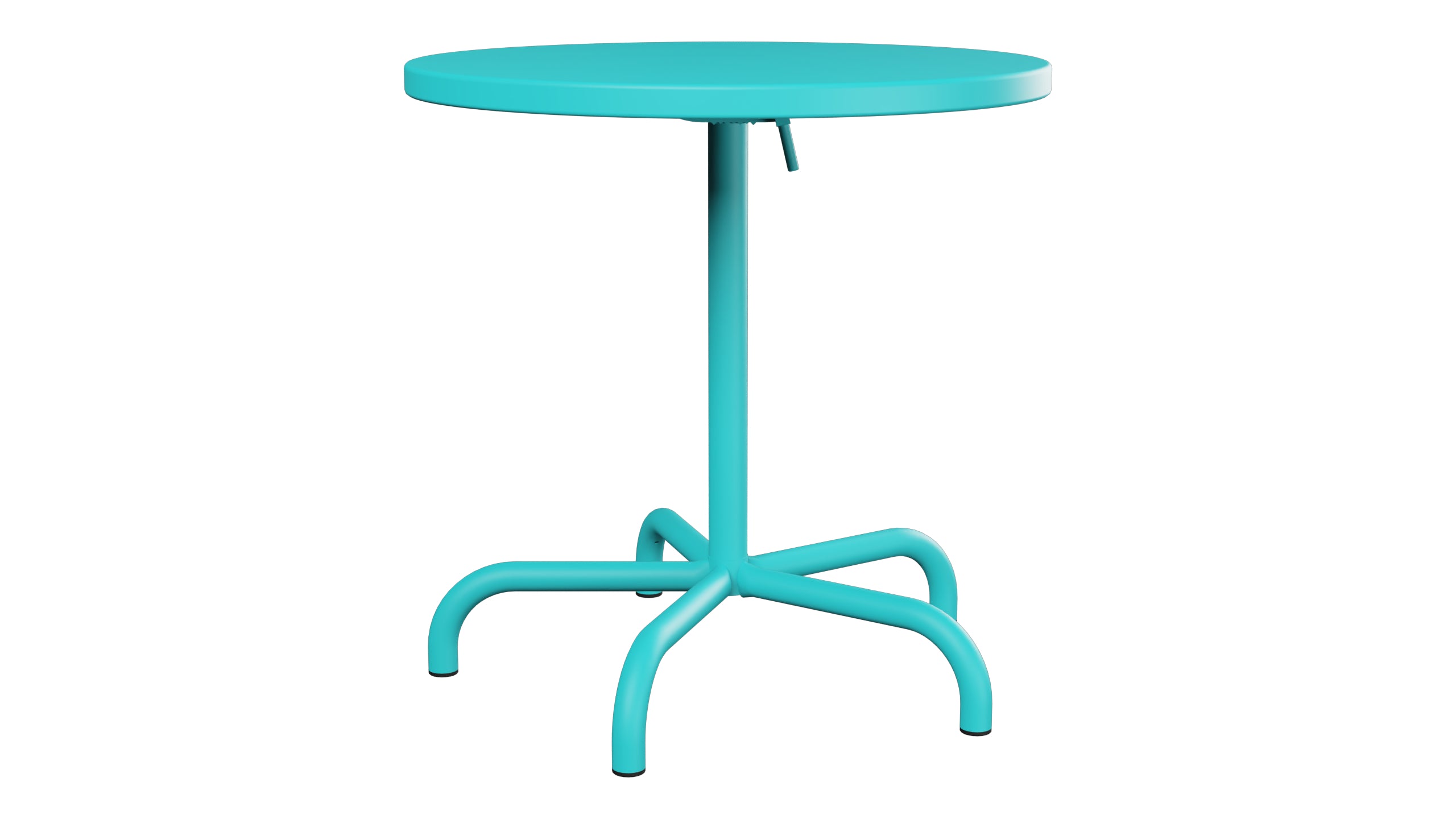 Säntis Metall-Gartentisch ø72 klappbar in Türkis präsentiert im Onlineshop von KAQTU Design AG. Gartentisch ist von Schaffner