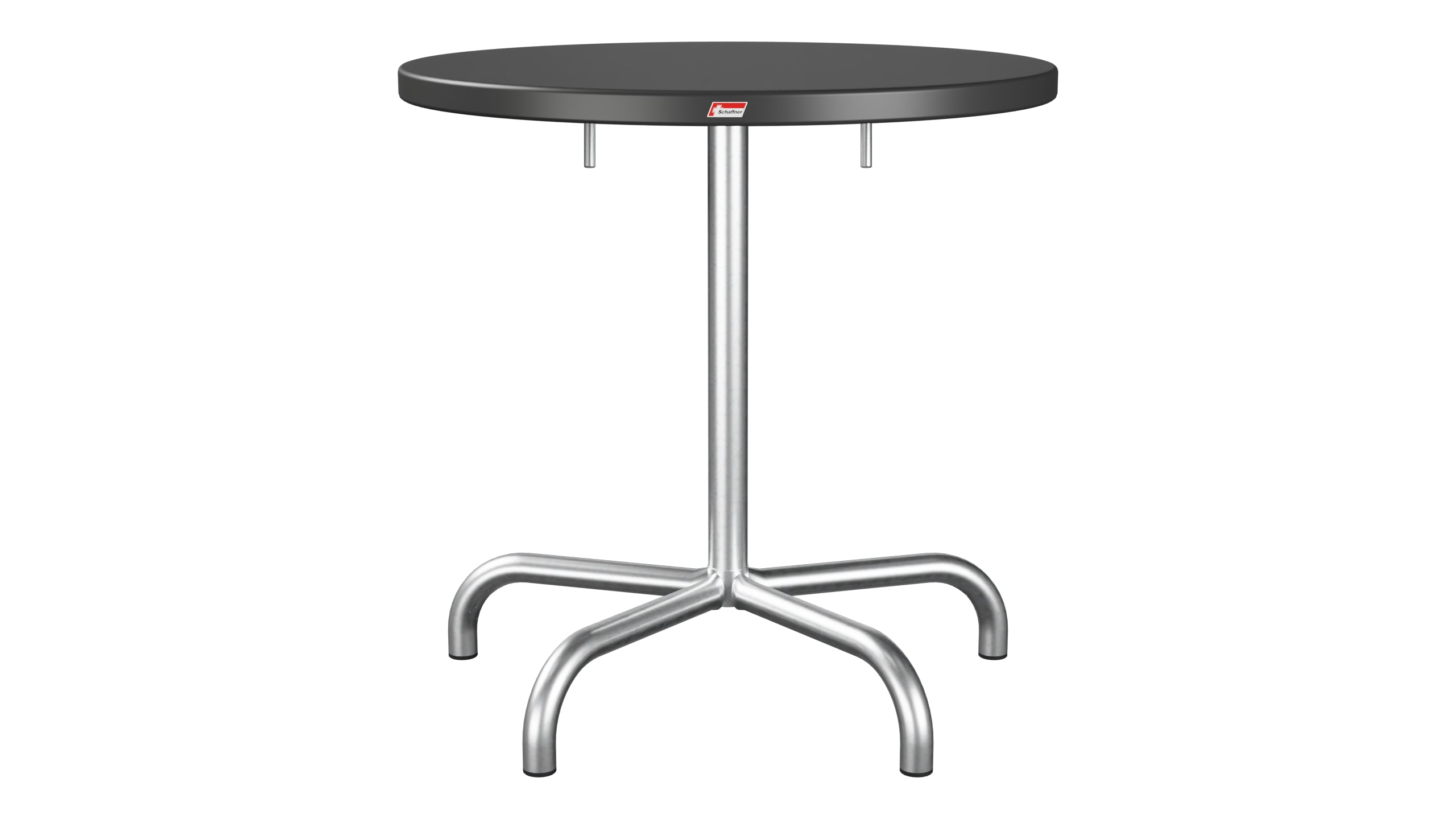Säntis Metall-Gartentisch ø72 klappbar in Anthrazit präsentiert im Onlineshop von KAQTU Design AG. Gartentisch ist von Schaffner