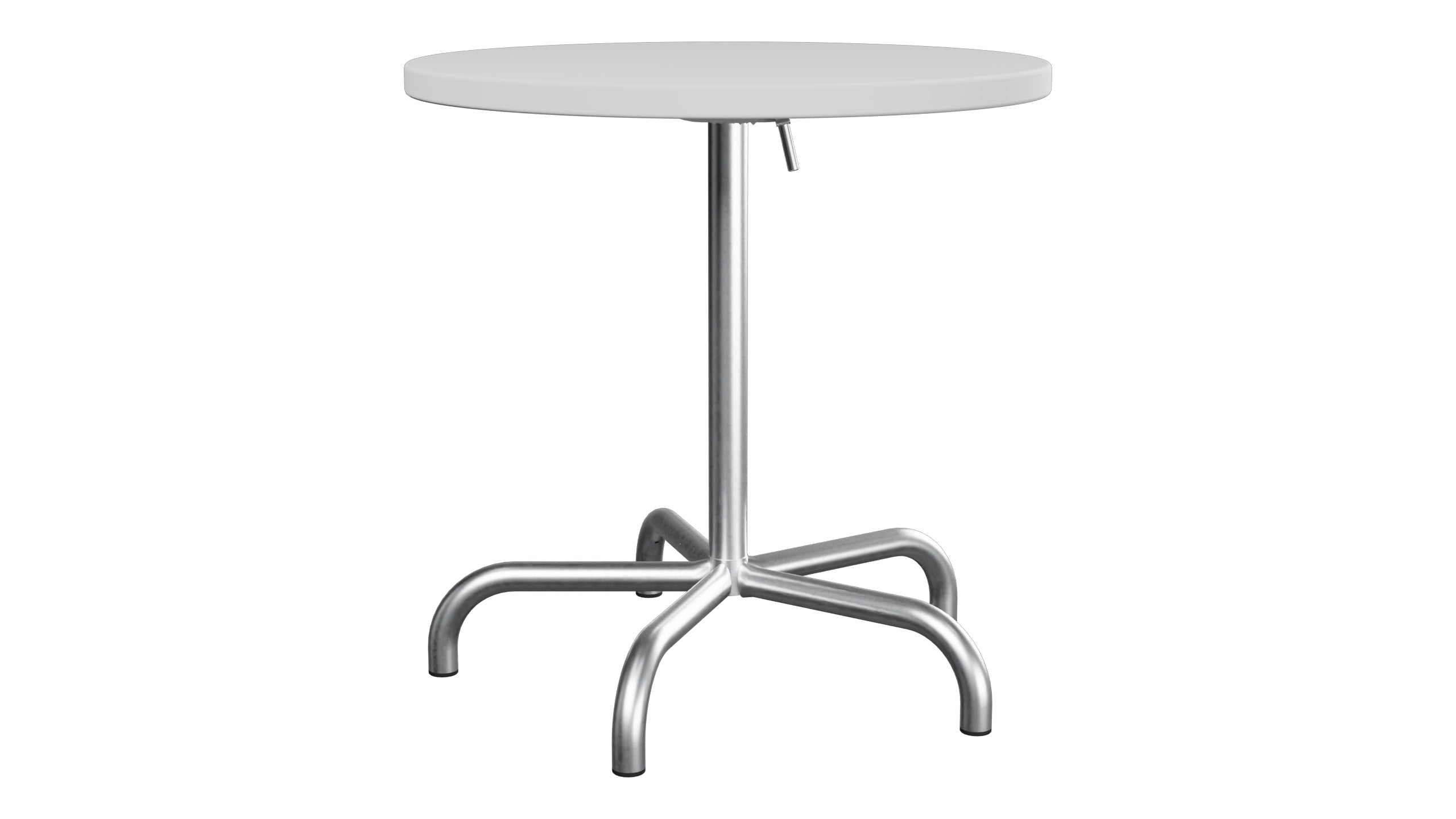 Säntis Metall-Gartentisch ø72 klappbar in Alusilber präsentiert im Onlineshop von KAQTU Design AG. Gartentisch ist von Schaffner
