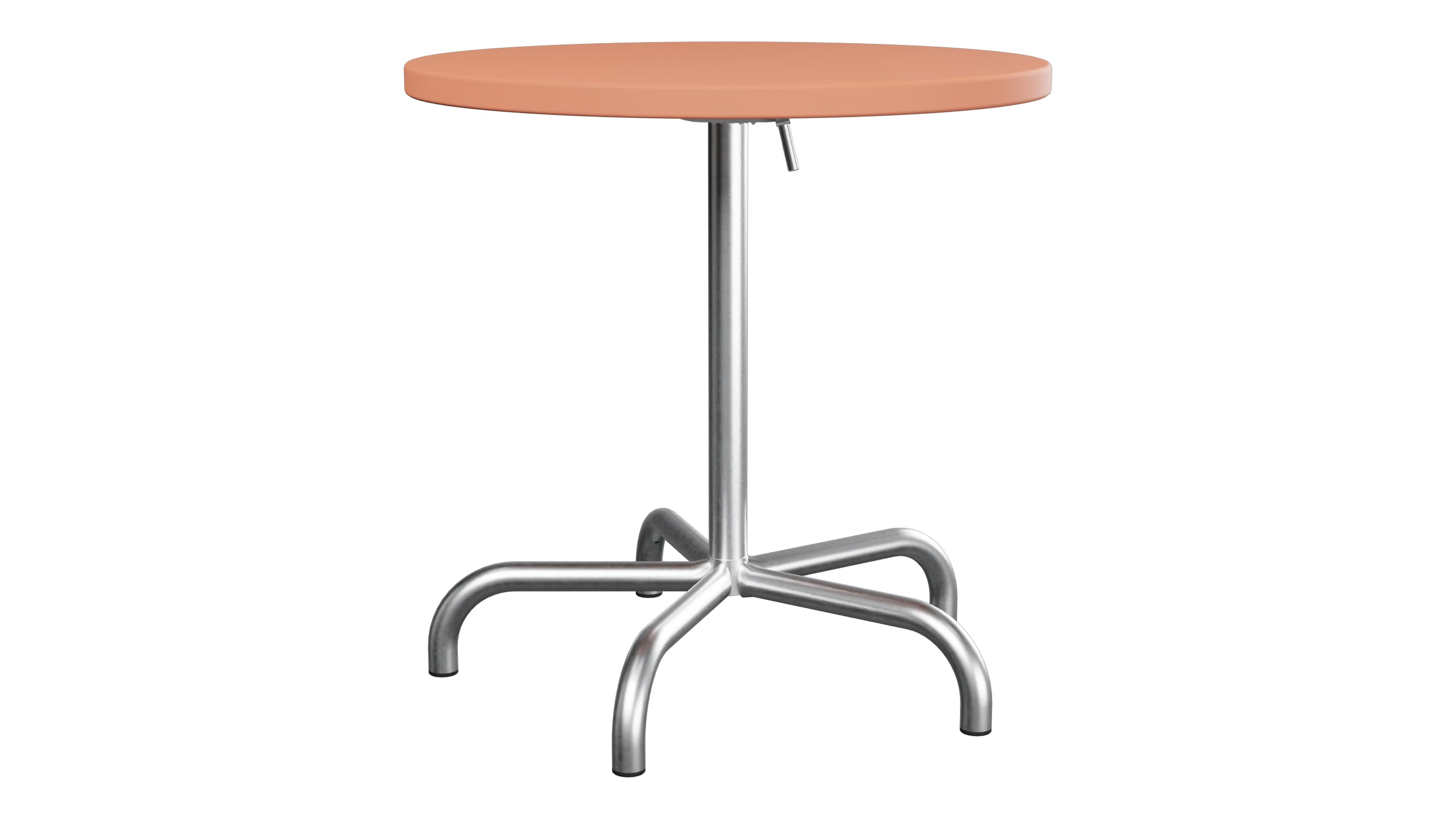 Säntis Metall-Gartentisch ø72 klappbar in Pastellterracotta präsentiert im Onlineshop von KAQTU Design AG. Gartentisch ist von Schaffner