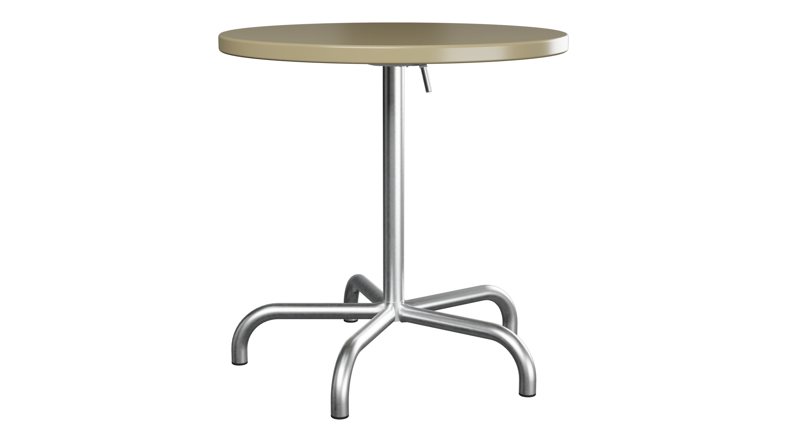 Säntis Metall-Gartentisch ø72 klappbar in Champagner präsentiert im Onlineshop von KAQTU Design AG. Gartentisch ist von Schaffner