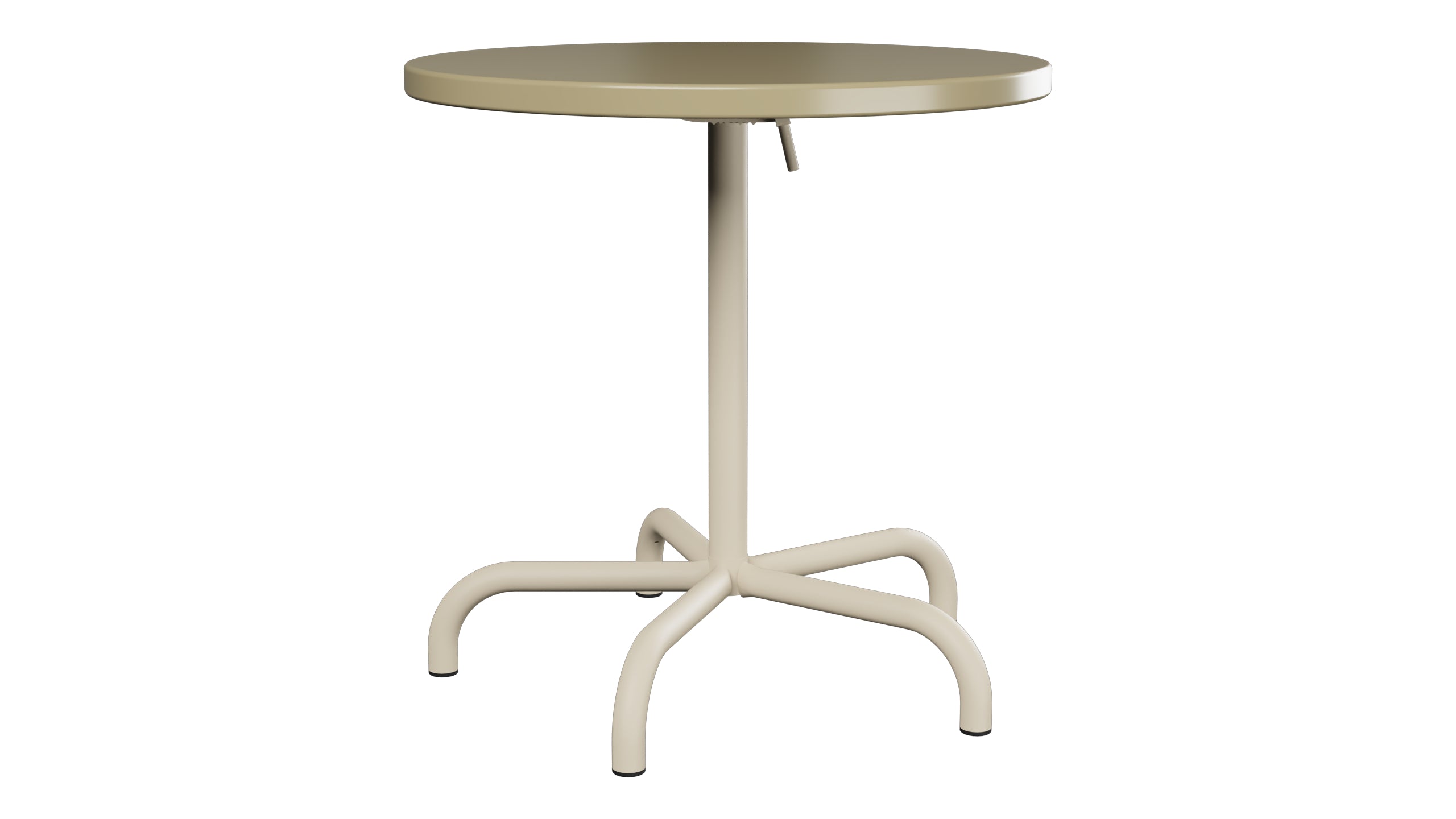 Säntis Metall-Gartentisch ø72 klappbar in Champagner präsentiert im Onlineshop von KAQTU Design AG. Gartentisch ist von Schaffner